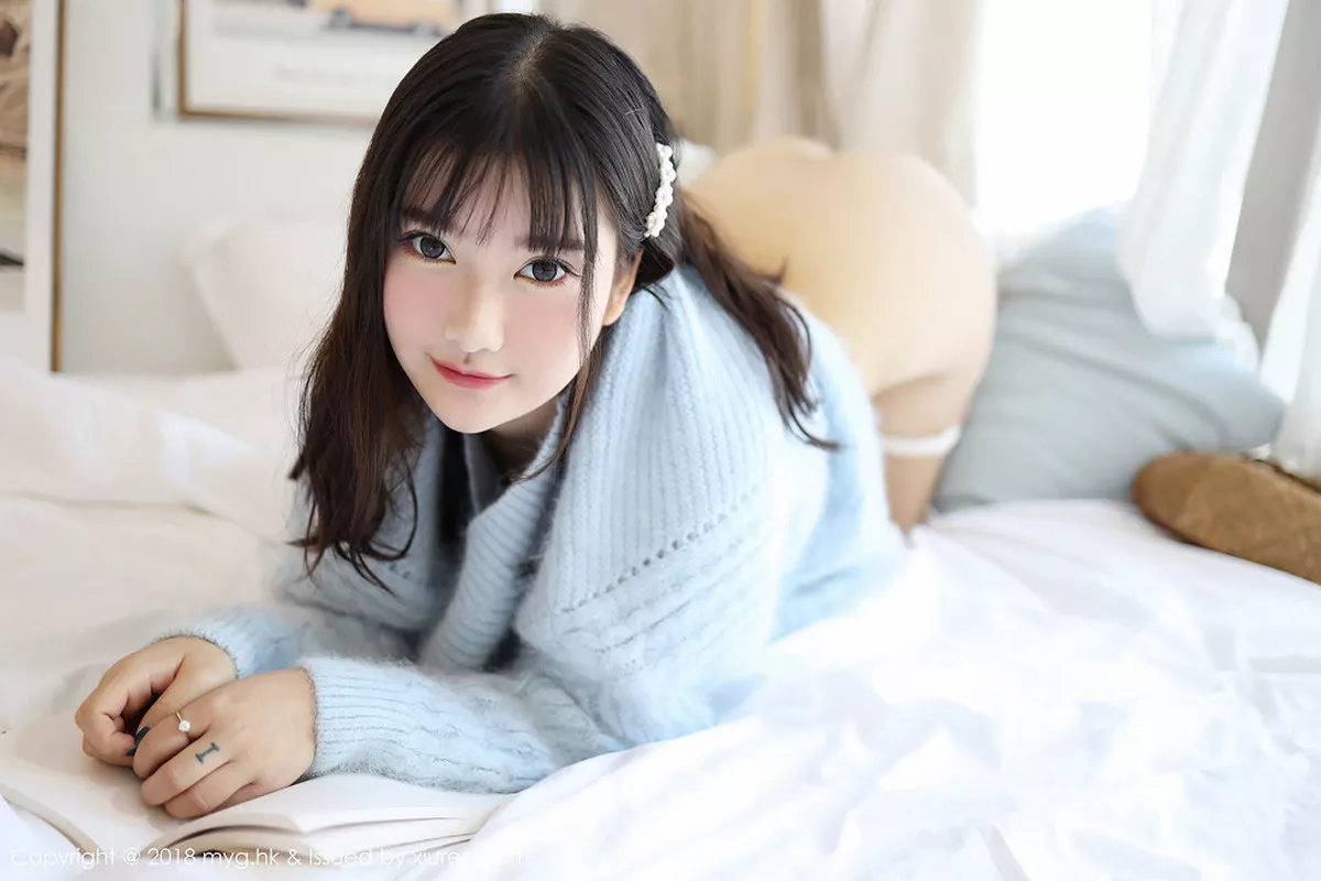 秀人集.com_[MyGirl美媛馆]Vol.338_嫩模小尤奈清新毛衣秀雪乳半脱内裤翘臀屁沟极致诱惑写真49P