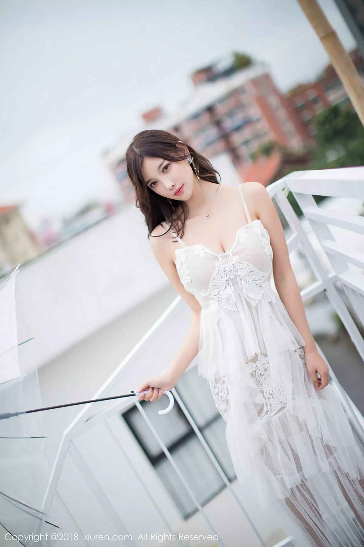 秀人集.com_[XiuRen秀人网]No.1296_女神杨晨晨sugar元旦特辑纯白吊带新娘连身裙甜美写真68P