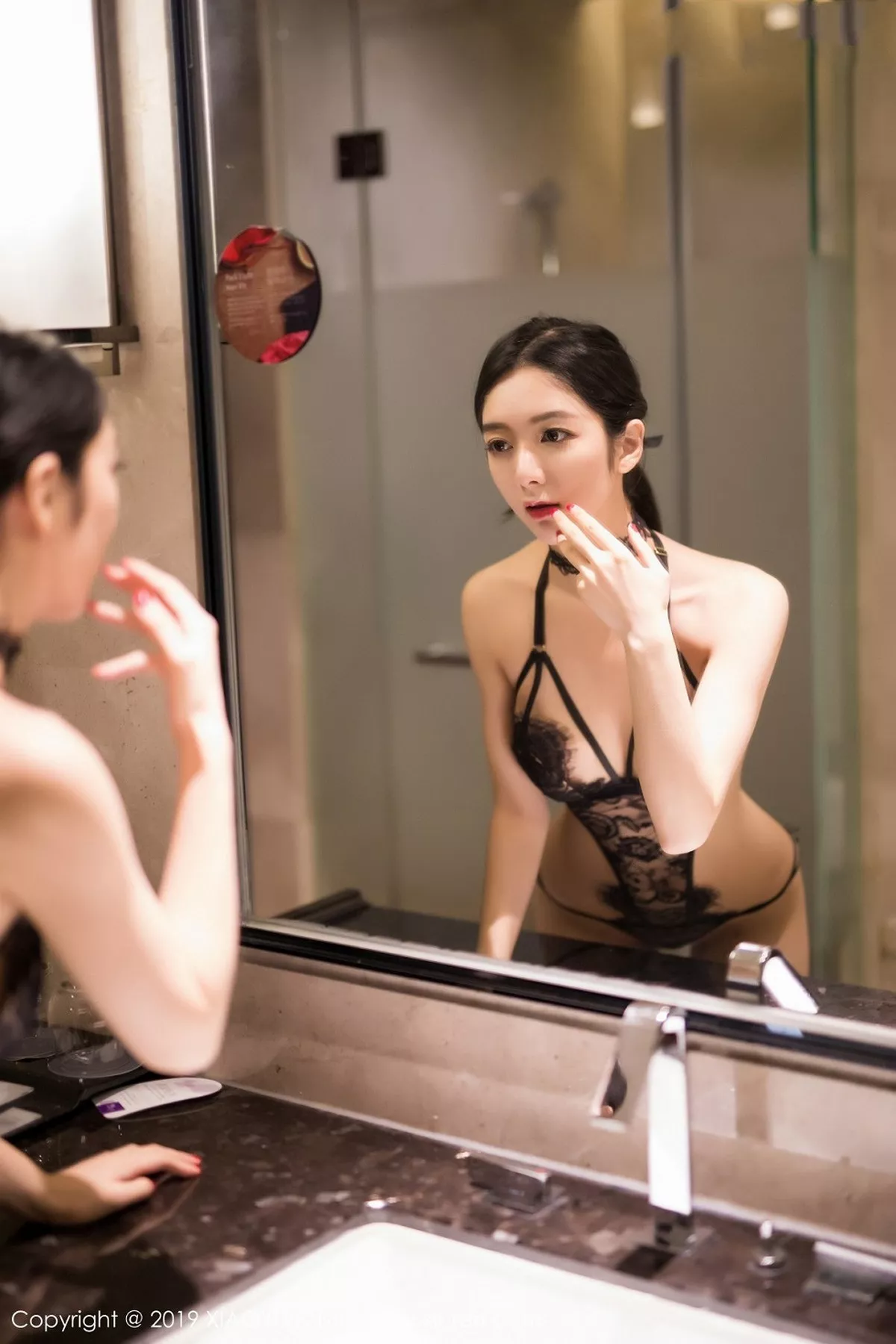 秀人集.com_[XiaoYu画语界]Vol.041_女神Angela喜欢猫蕾丝缕空情趣内衣秀火辣身材诱惑写真42P