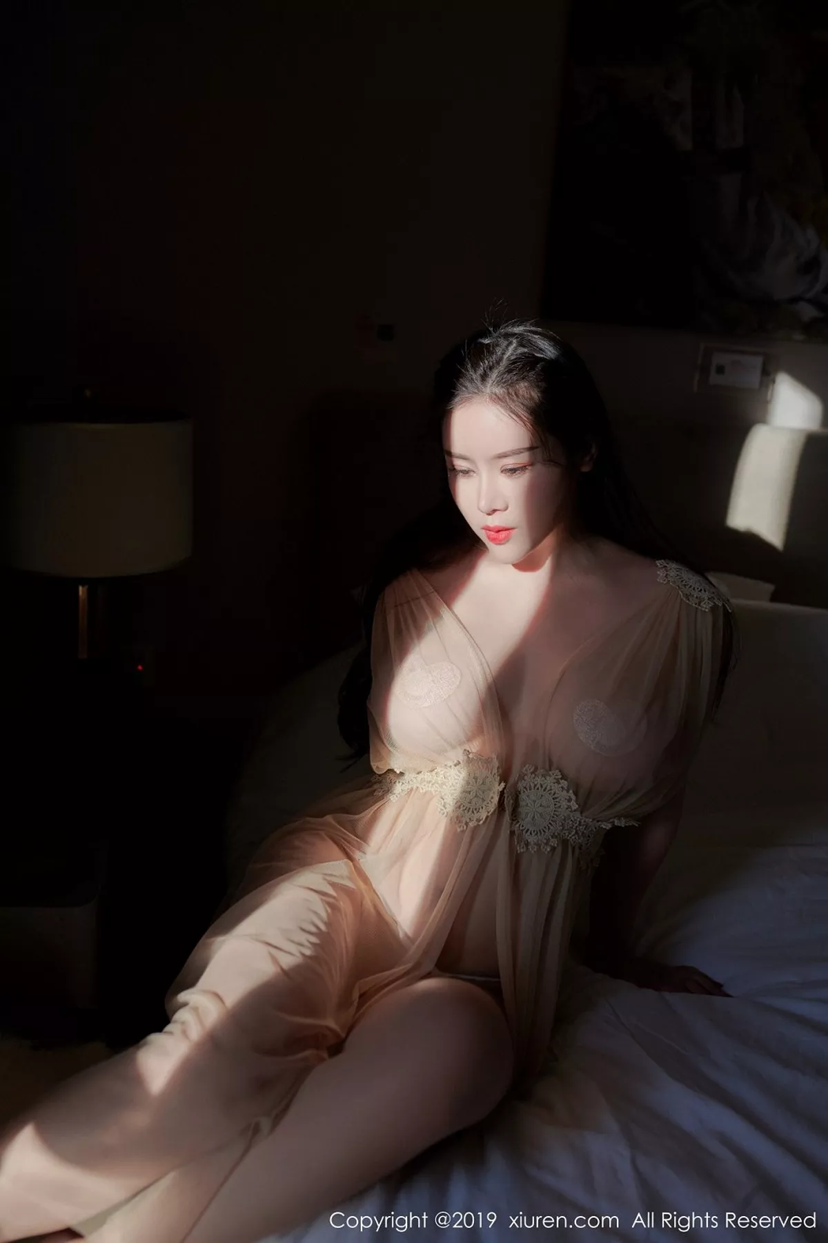 秀人集.com_[XiuRen秀人网]No.1366_嫩模戴渃欣私房粉色薄纱情趣内衣透视秀豪乳极致诱惑写真45P