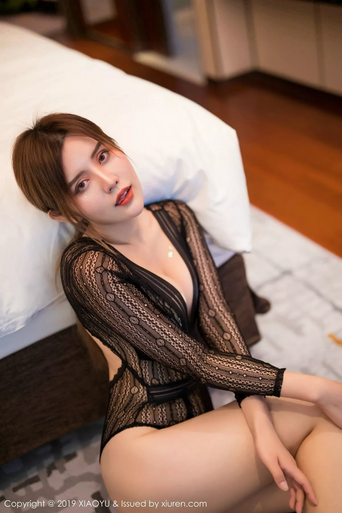 秀人集.com_[XiaoYu画语界]Vol.064_女神Cris_卓娅祺私房黑色缕空连体衣秀完美身材诱惑写真52P