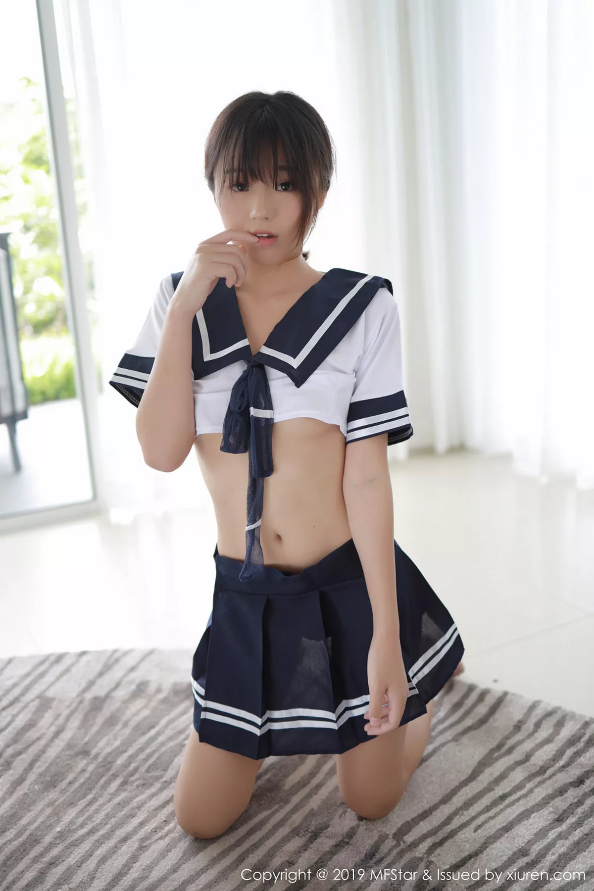 秀人集.com_[MFStar模范学院]Vol.198_嫩模仓井优香越南旅拍性感JK制服秀完美身材写真42P