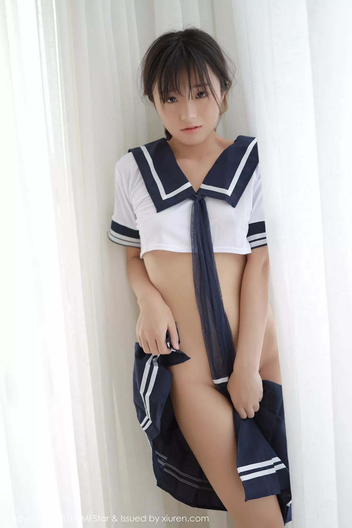 秀人集.com_[MFStar模范学院]Vol.198_嫩模仓井优香越南旅拍性感JK制服秀完美身材写真42P