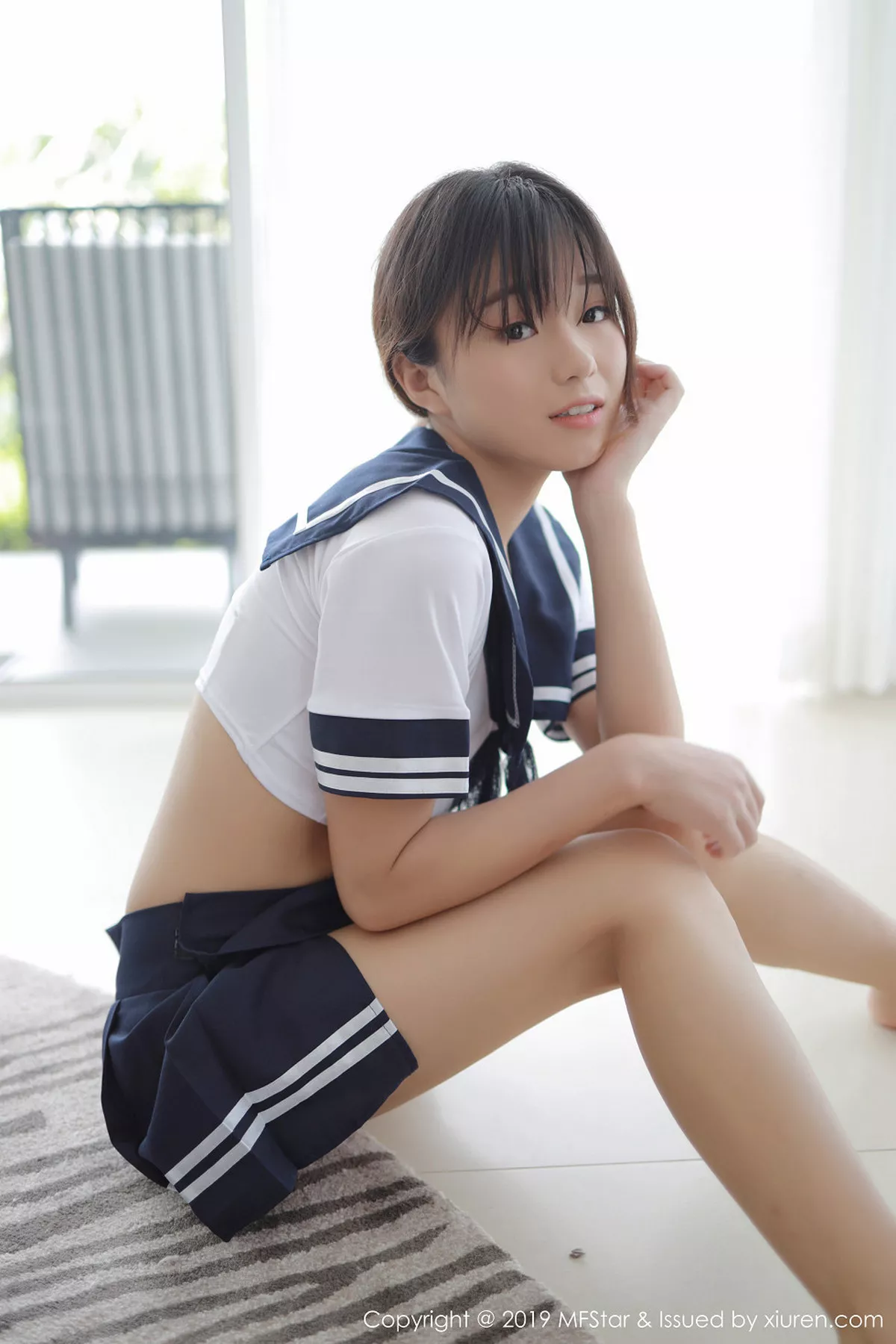秀人集.com_[MFStar模范学院]Vol.198_嫩模仓井优香越南旅拍性感JK制服秀完美身材写真42P