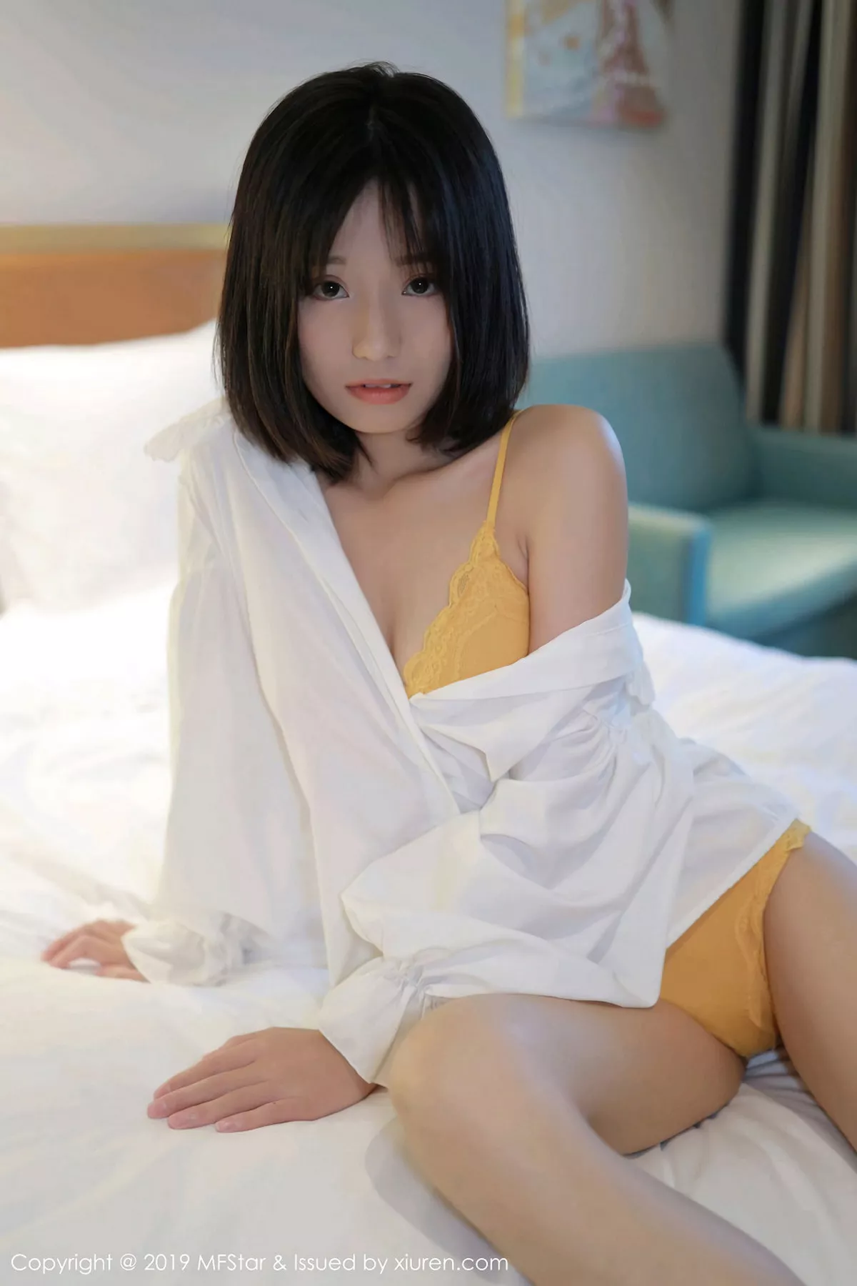 秀人集.com_[MFStar模范学院]Vol.203_嫩模仓井优香居家床上脱性感白衬衣大尺度全裸惹火诱惑写真66P