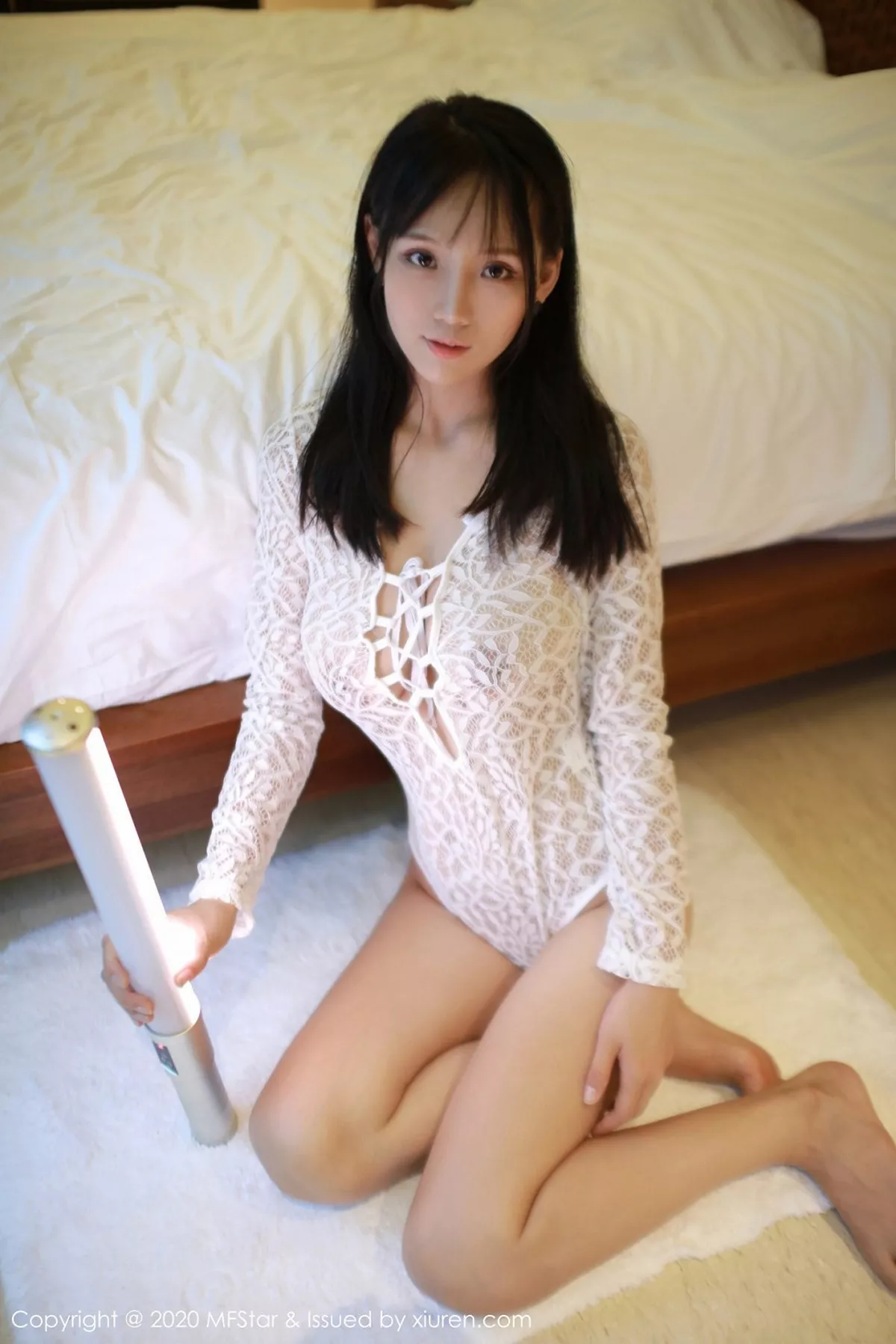 秀人集.com_[MFStar模范学院]Vol.279_嫩模李可可私房白色缕空高叉连体衣透视秀豪乳诱惑写真41P