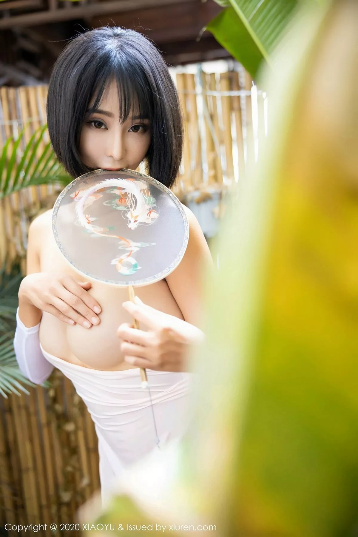 秀人集.com_[XiaoYu画语界]Vol.269_嫩模蓝夏Akasha私房白色高叉内衣配无内肉丝极致诱惑写真72P