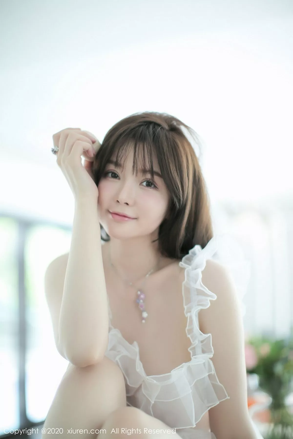 秀人集.com_[XiuRen秀人网]No.2660_女神糯美子Mini三亚旅拍白色透视薄纱秀火辣胴体极致诱惑写真38P