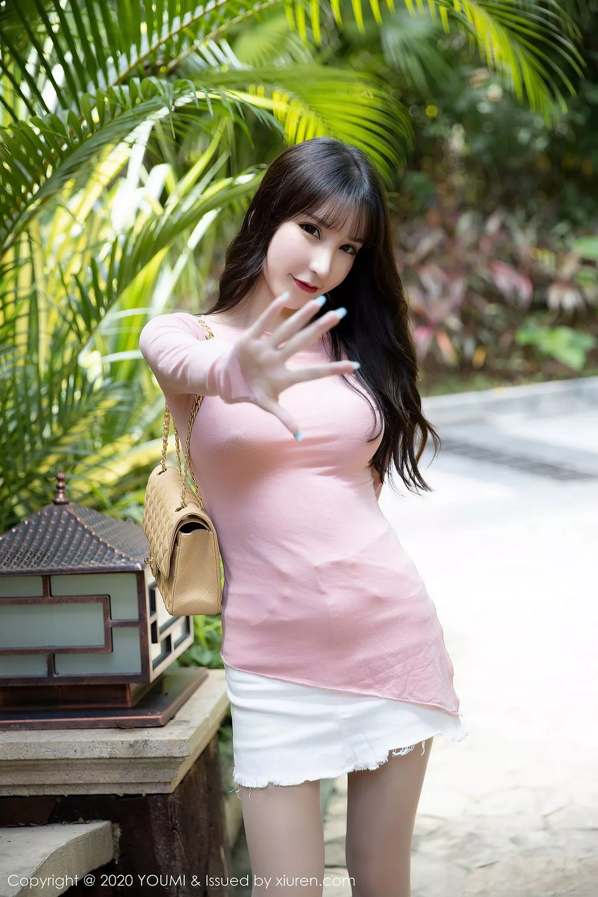 秀人集.com_[YouMi尤蜜荟]Vol.538_女神周于希Sandy西双版纳粉色内衣主题超薄肉丝裤袜诱惑写真63P