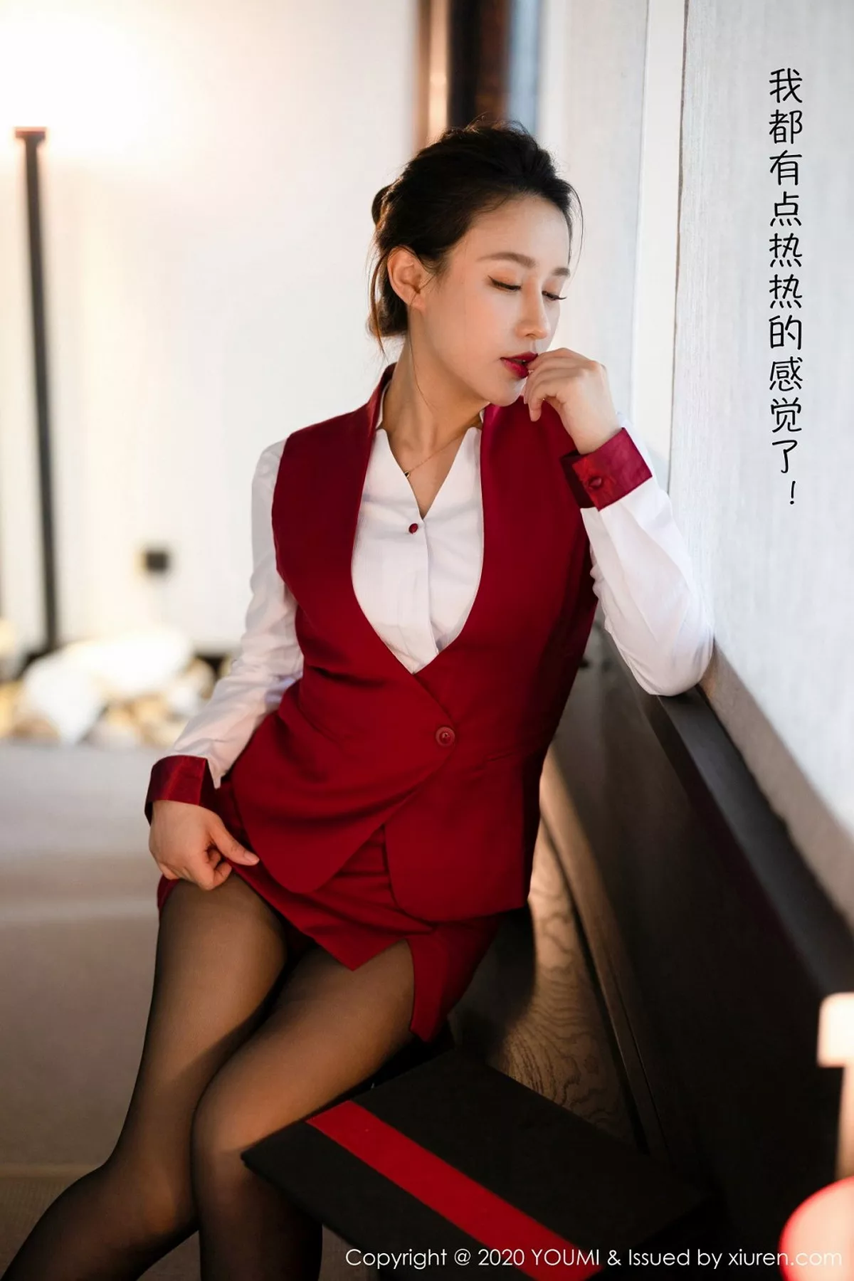 秀人集.com_[YouMi尤蜜荟]Vol.562_嫩模徐安安杭州旅拍私人管家剧情主题性感红色内衣完美诱惑写真86P