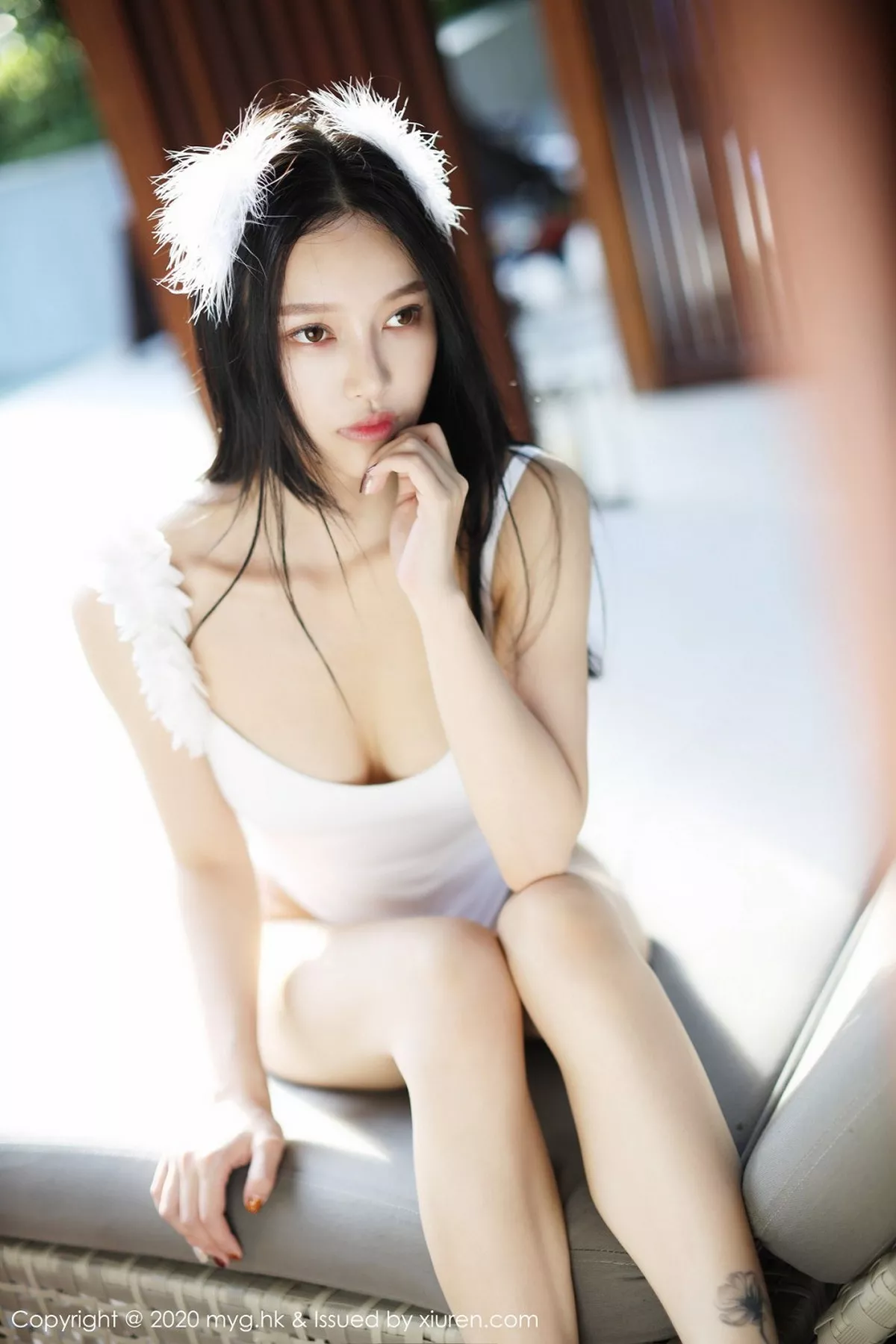 秀人集.com_[MyGirl美媛馆]Vol.463_女神唐琪儿户外白色连体泳衣秀白嫩肌肤傲人豪乳诱惑写真75P