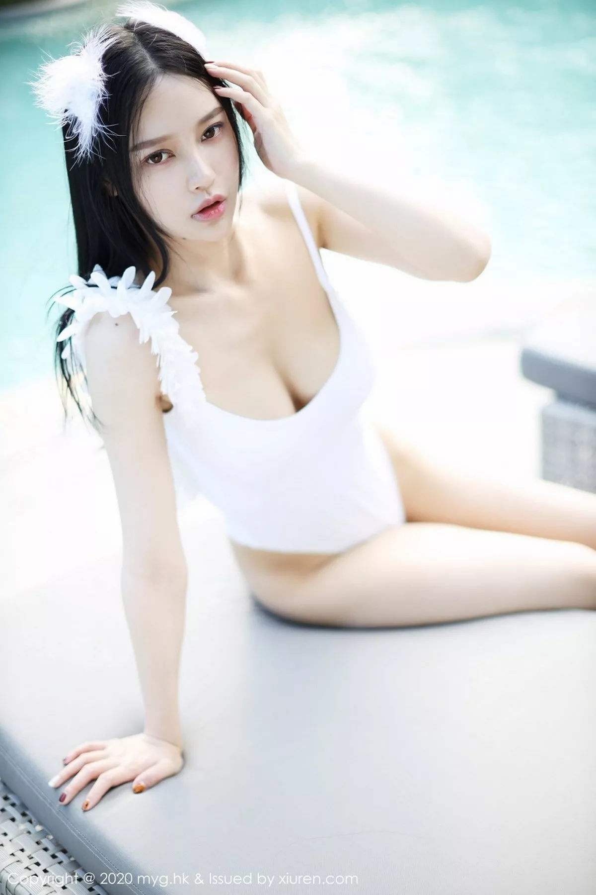 秀人集.com_[MyGirl美媛馆]Vol.463_女神唐琪儿户外白色连体泳衣秀白嫩肌肤傲人豪乳诱惑写真75P