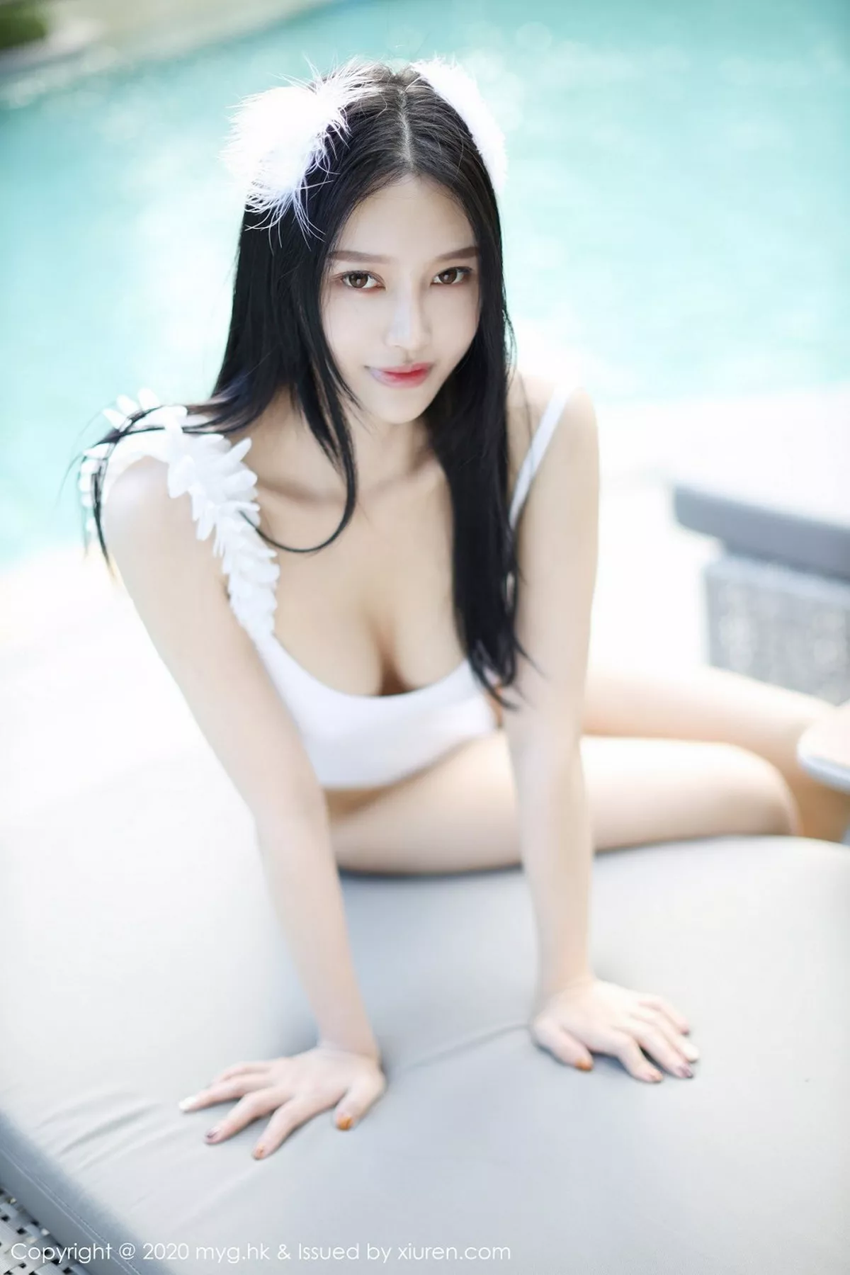 秀人集.com_[MyGirl美媛馆]Vol.463_女神唐琪儿户外白色连体泳衣秀白嫩肌肤傲人豪乳诱惑写真75P