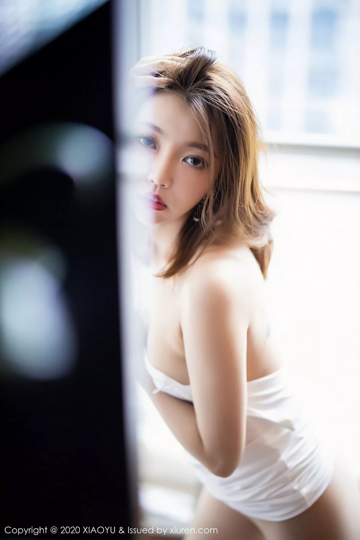 秀人集.com_[XiaoYu画语界]Vol.420_女神冯木木LRIS私房白色吊裙配无内肉丝裤袜秀翘臀诱惑写真91P