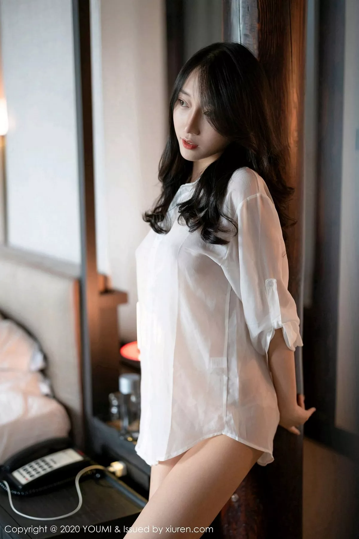 秀人集.com_[YouMi尤蜜荟]Vol.560_丽质美人玥儿玥er杭州旅拍薄透白衬衫配蕾丝内裤撩人诱惑写真64P