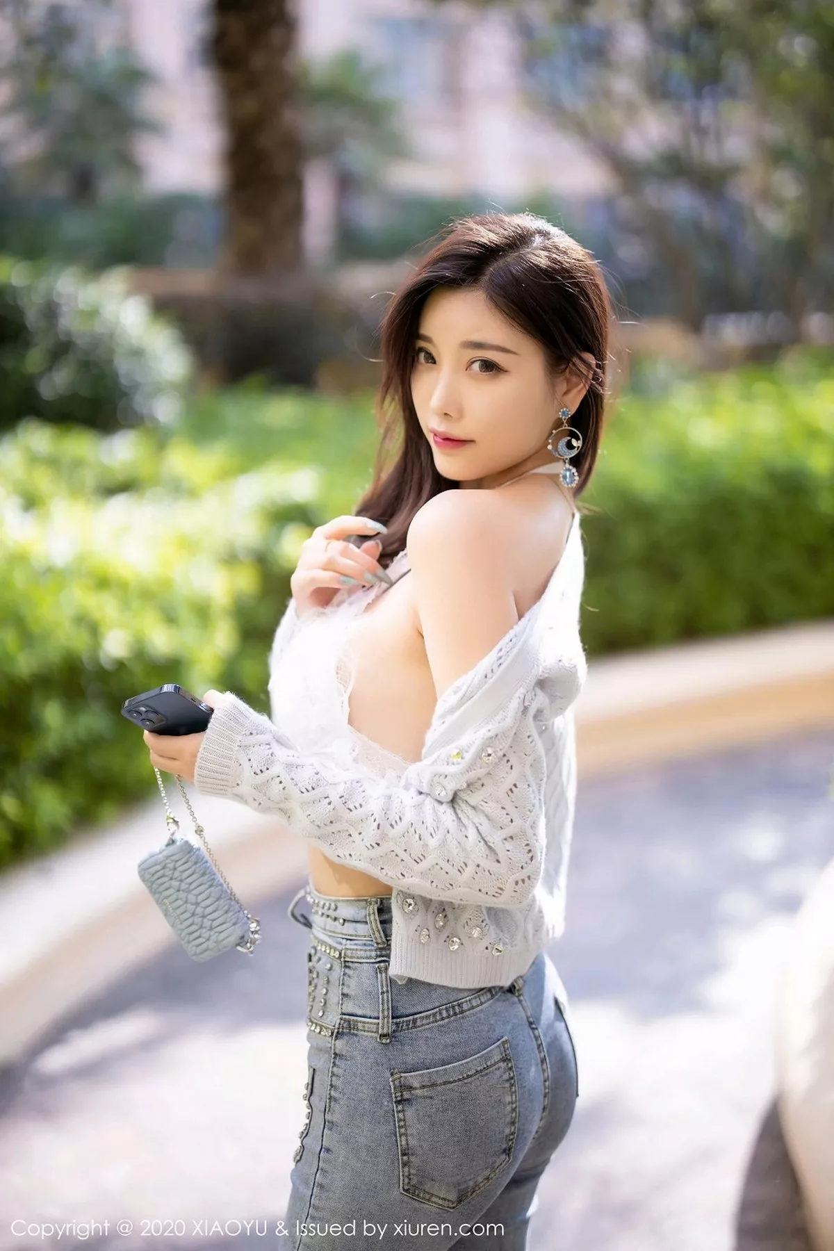 秀人集.com_[XiaoYu画语界]Vol.433_女神杨晨晨sugar床上脱牛仔裤露蕾丝内裤秀翘臀诱惑写真93P
