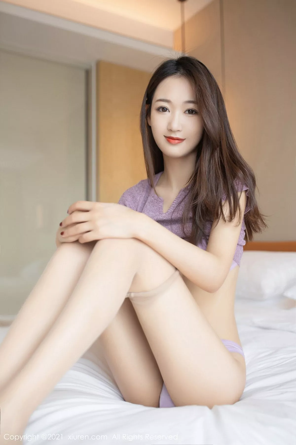 秀人集.com_[XiuRen秀人网]No.3090_嫩模唐安琪星瑶尾随主题床上性感内衣配开档肉丝裤袜诱惑写真82P