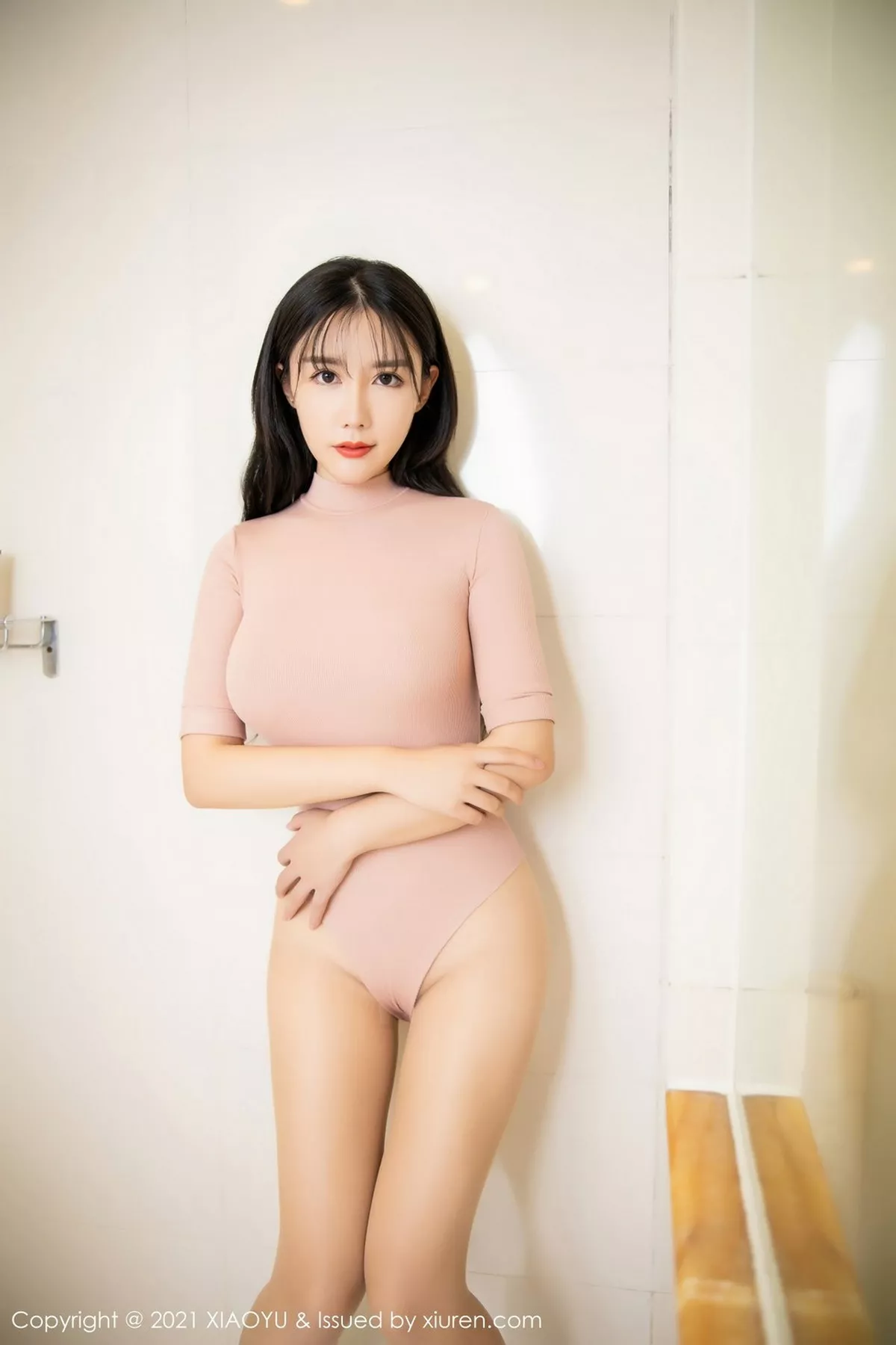 秀人集.com_[XiaoYu画语界]Vol.456_嫩模陈梦babe黑色典雅旗袍配无内黑丝裤袜撩人诱惑写真100P