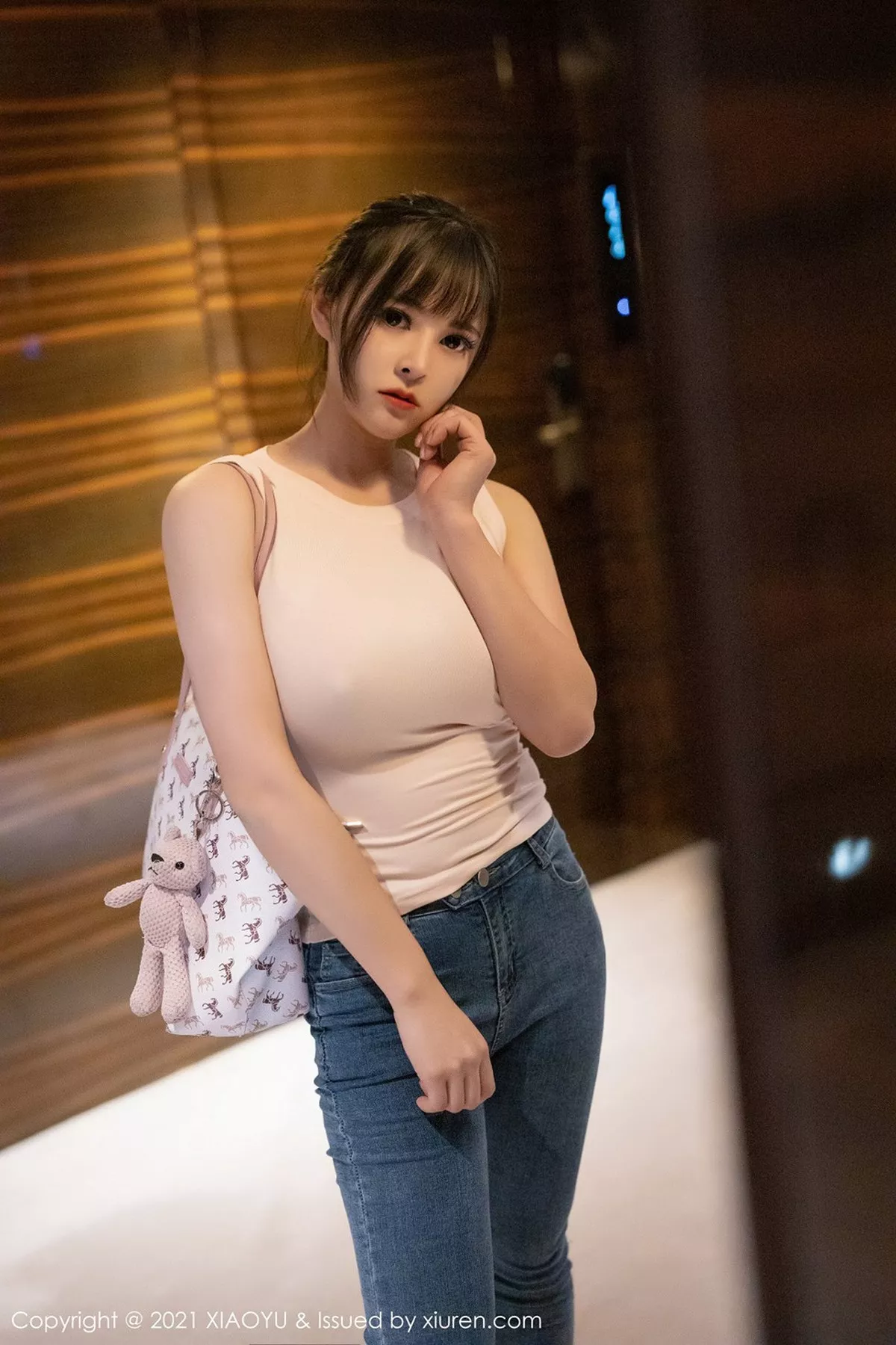 秀人集.com_[XiaoYu画语界]Vol.468_嫩模奈沐子私房薄透上衣真空无内激凸朦胧肉丝秀翘臀诱惑写真70P