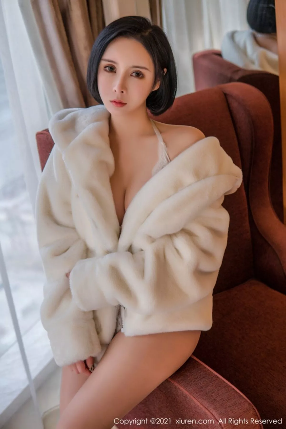 秀人集.com_[XiuRen秀人网]No.3138_豪乳御姐韩珊珊私房白色缕空连体内衣配肉丝裤袜惹火诱惑写真49P