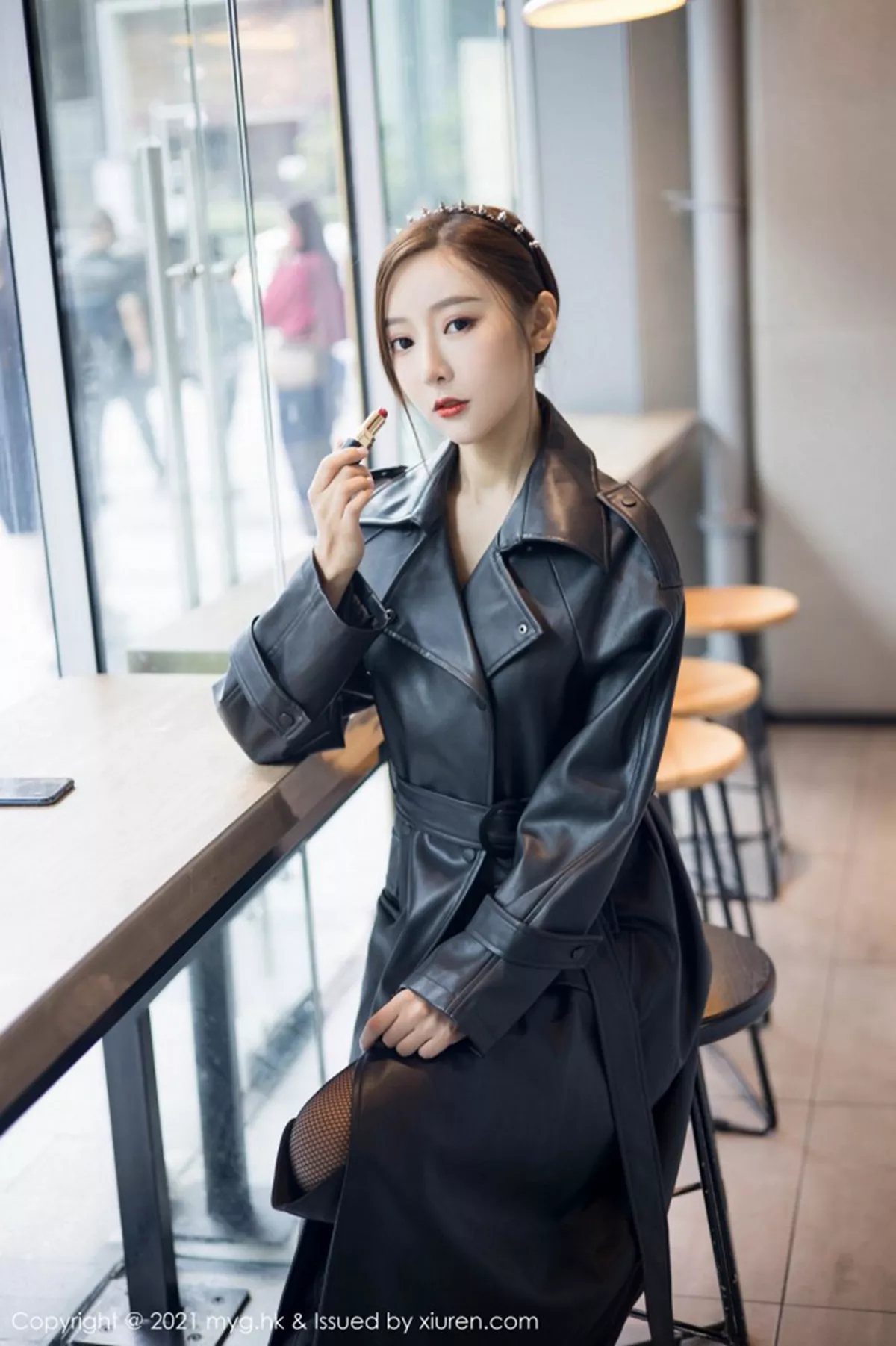 秀人集.com_[MyGirl美媛馆]Vol.493_女神王馨瑶yanni飒爽皮衣半脱露情趣内衣蕾丝吊袜极致魅惑写真66P