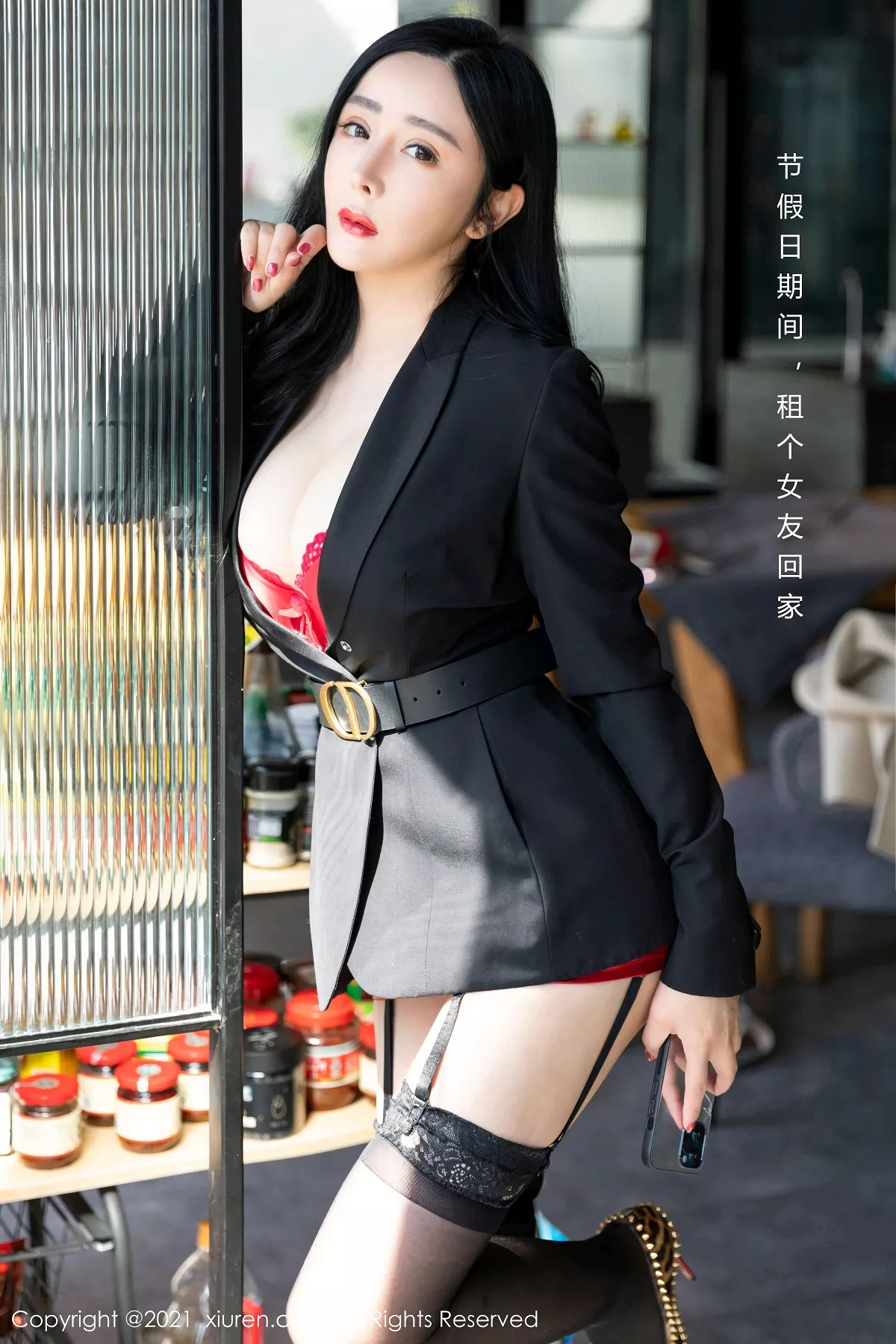 秀人集.com_[XiuRen秀人网]No.3148_女神允爾元宵节剧情主题猩红内衣配蕾丝吊袜秀丰乳肥臀诱惑写真58P