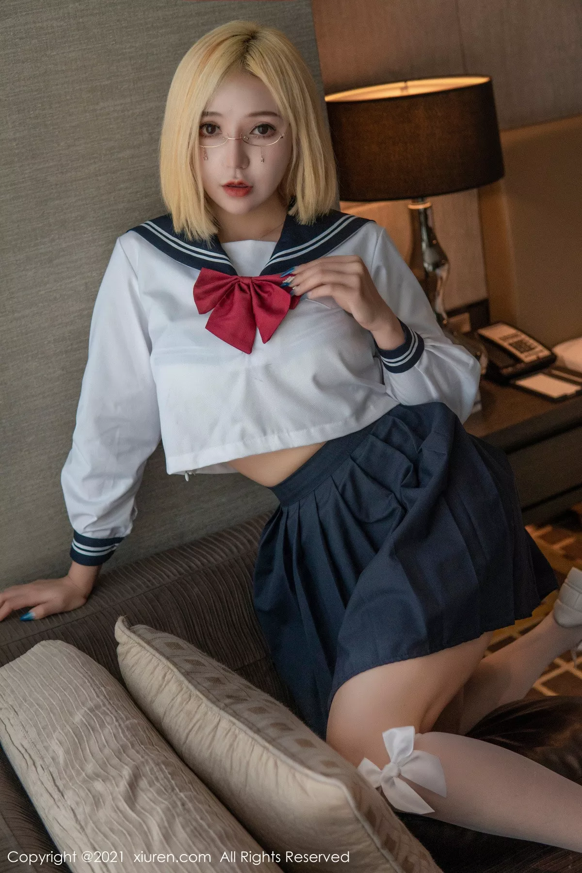秀人集.com_[XiuRen秀人网]No.3163_嫩模文静儿私房JK制服主题性感纹身秀浑圆蜜桃臀撩人诱惑写真62P