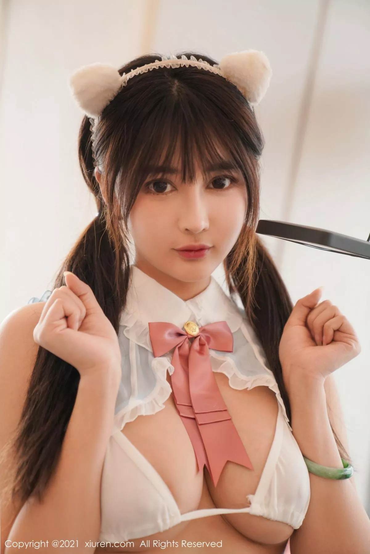 秀人集.com_[XiuRen秀人网]No.3190_嫩模萌奈子女仆制服主题私房三点式内衣秀豪乳翘臀惹火诱惑写真46P