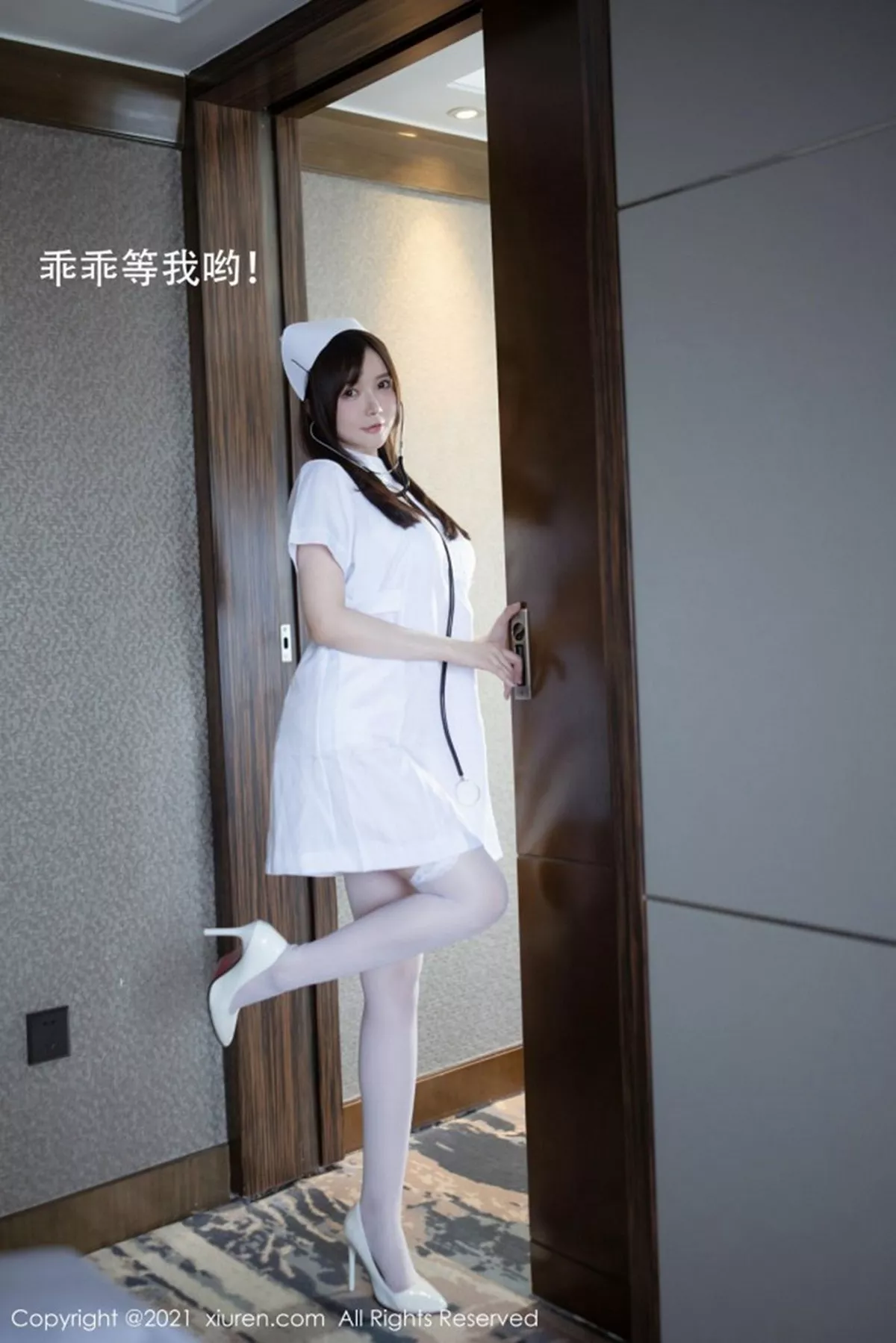 秀人集.com_[XiuRen秀人网]No.3114_女神糯美子Mini洁白护士制服主题私房蕾丝内衣秀豪乳翘臀诱惑写真54P