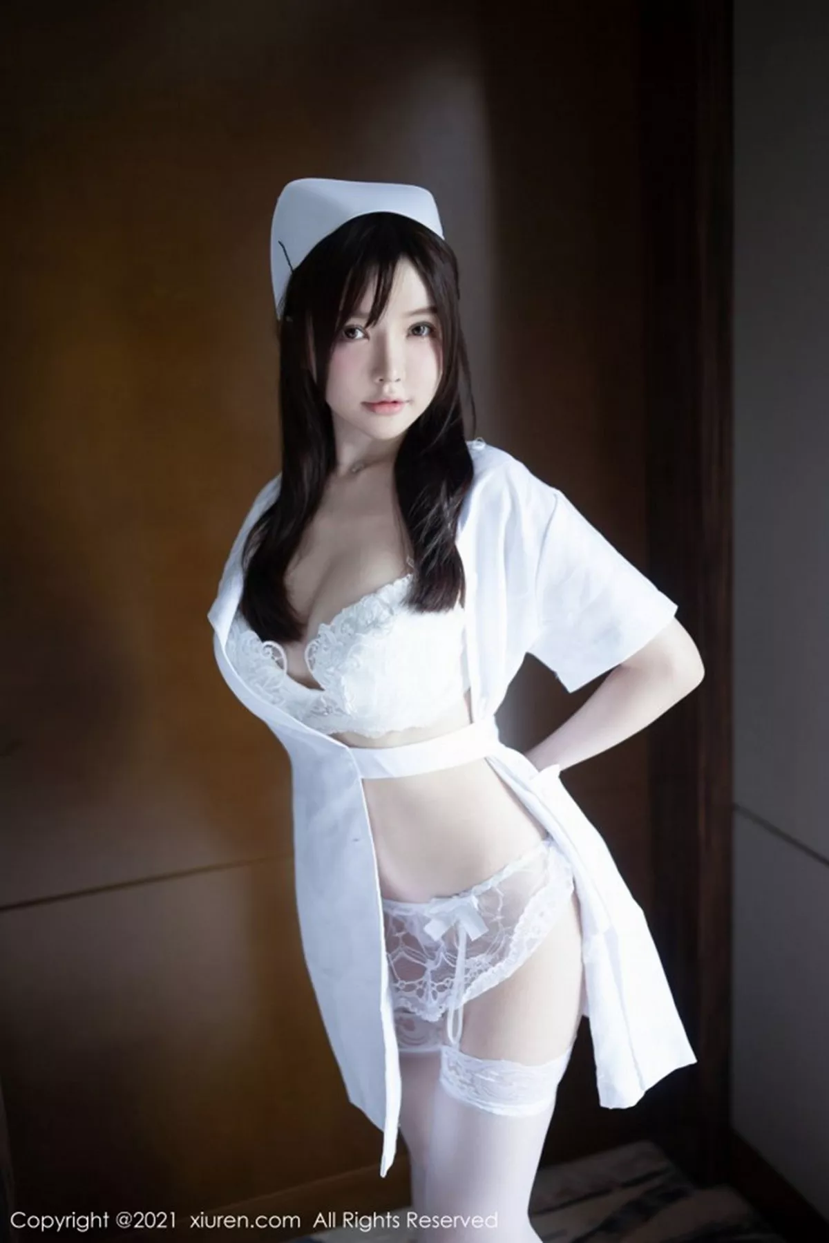 秀人集.com_[XiuRen秀人网]No.3114_女神糯美子Mini洁白护士制服主题私房蕾丝内衣秀豪乳翘臀诱惑写真54P
