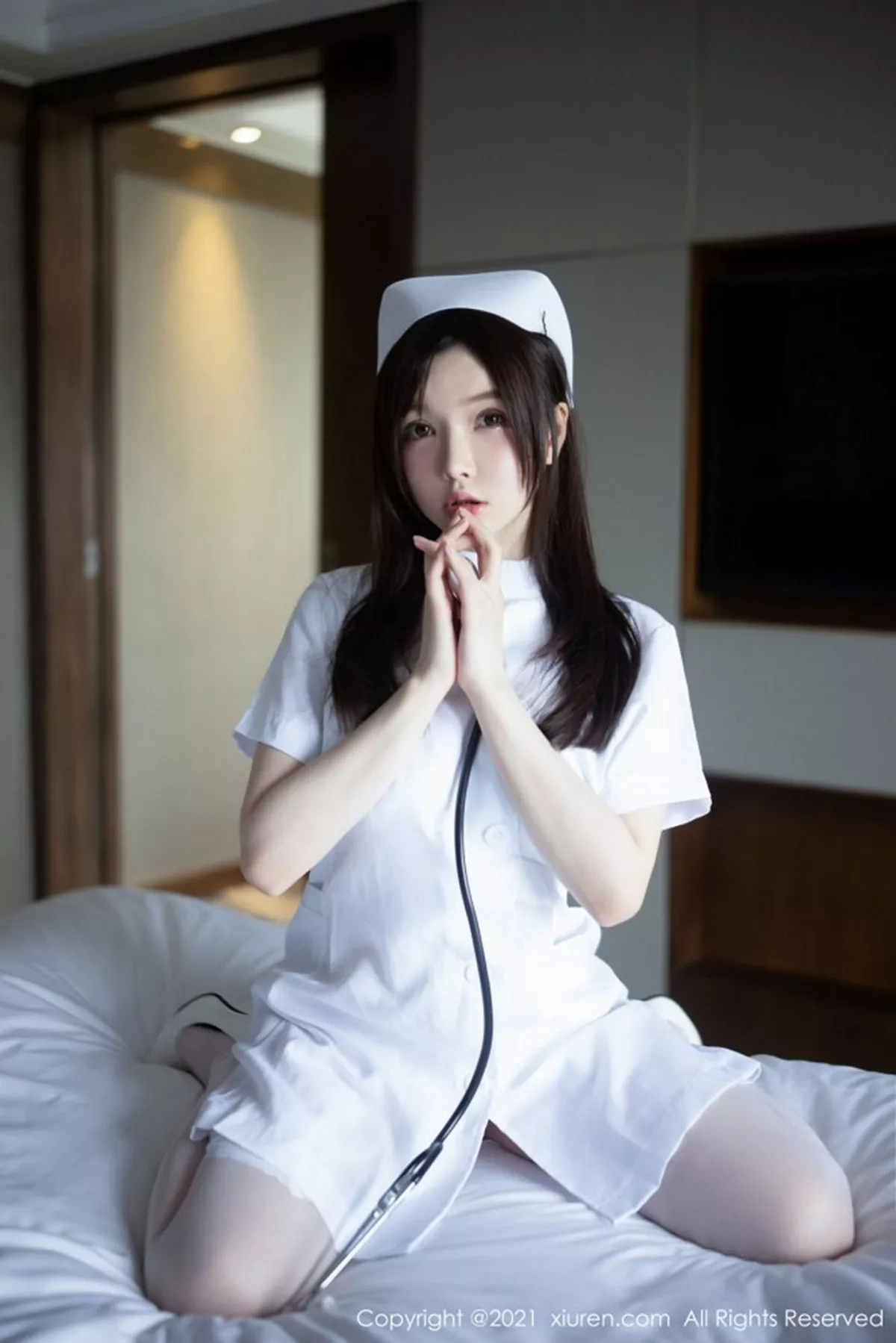 秀人集.com_[XiuRen秀人网]No.3114_女神糯美子Mini洁白护士制服主题私房蕾丝内衣秀豪乳翘臀诱惑写真54P