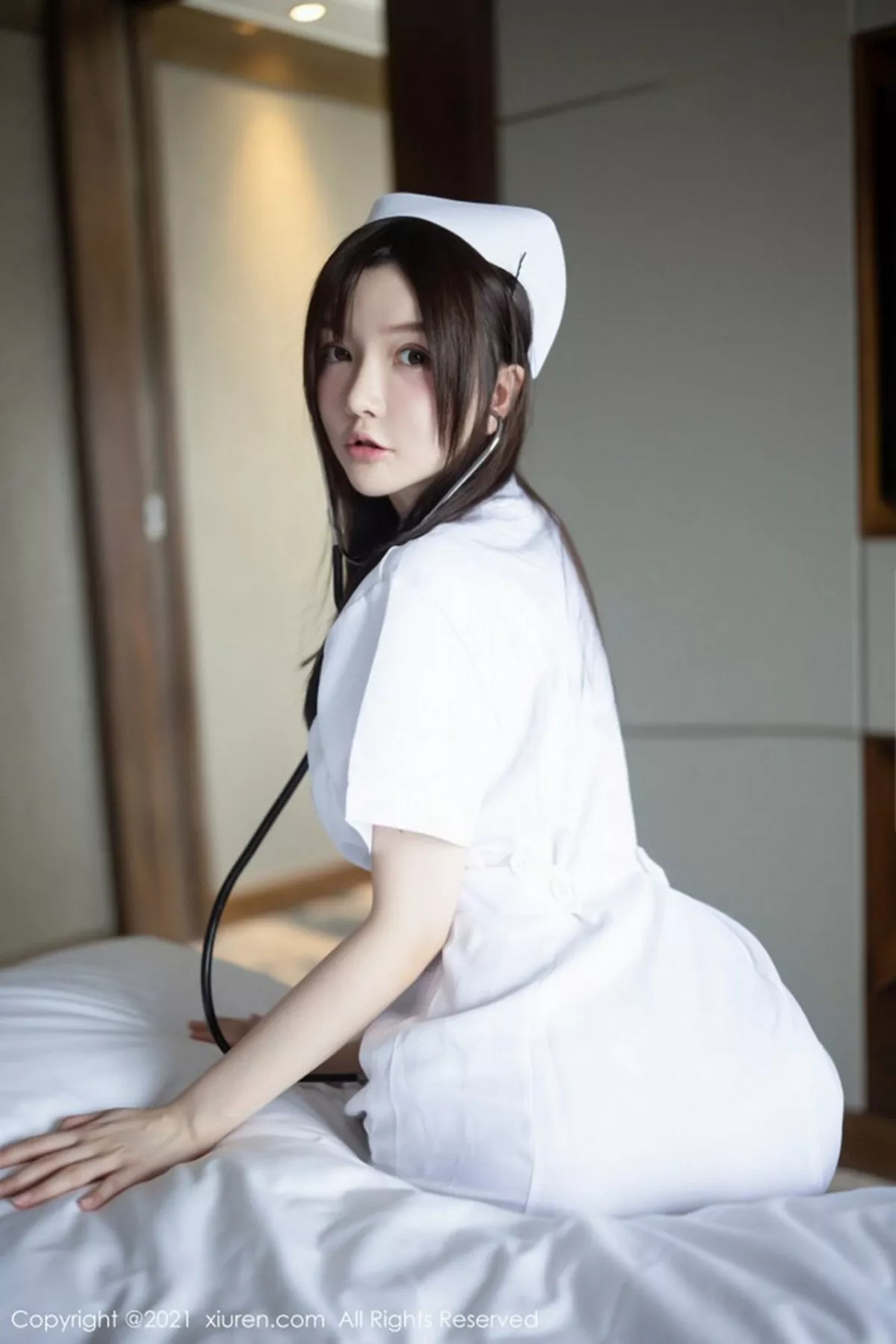 秀人集.com_[XiuRen秀人网]No.3114_女神糯美子Mini洁白护士制服主题私房蕾丝内衣秀豪乳翘臀诱惑写真54P