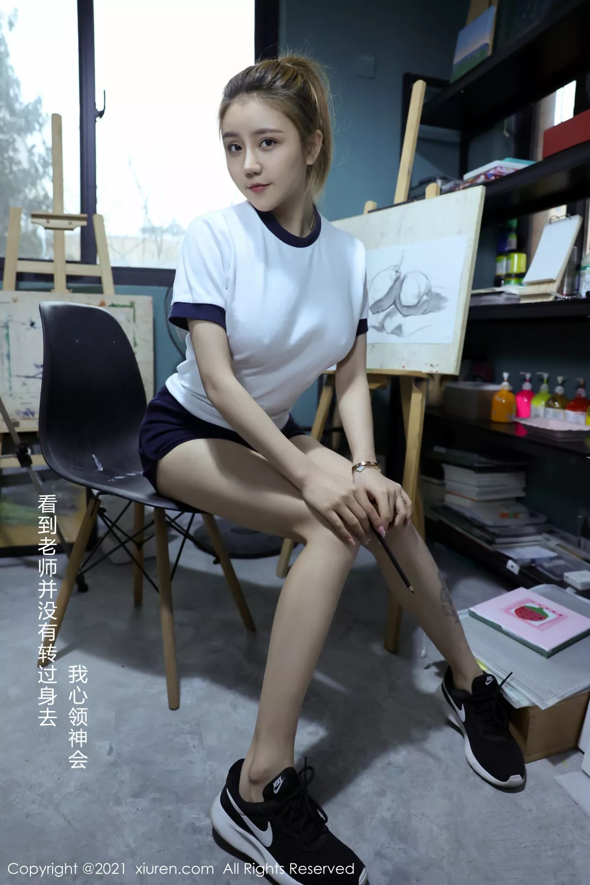 秀人集.com_[XiuRen秀人网]No.3226_嫩模夏西CiCi美术教室师生主题私房半脱露豪乳翘臀火辣诱惑写真48P