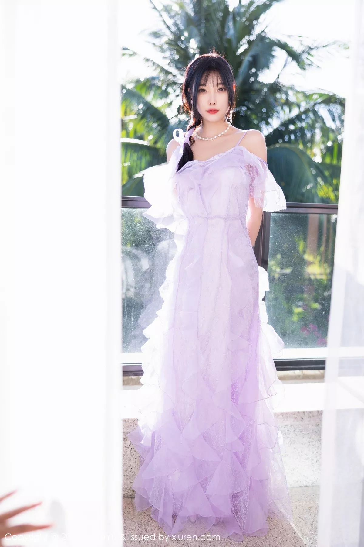 秀人集.com_[XiaoYu画语界]Vol.816_女神杨晨晨Yome海南旅拍户外泳池轻透长裙秀完美身材诱惑写真83P