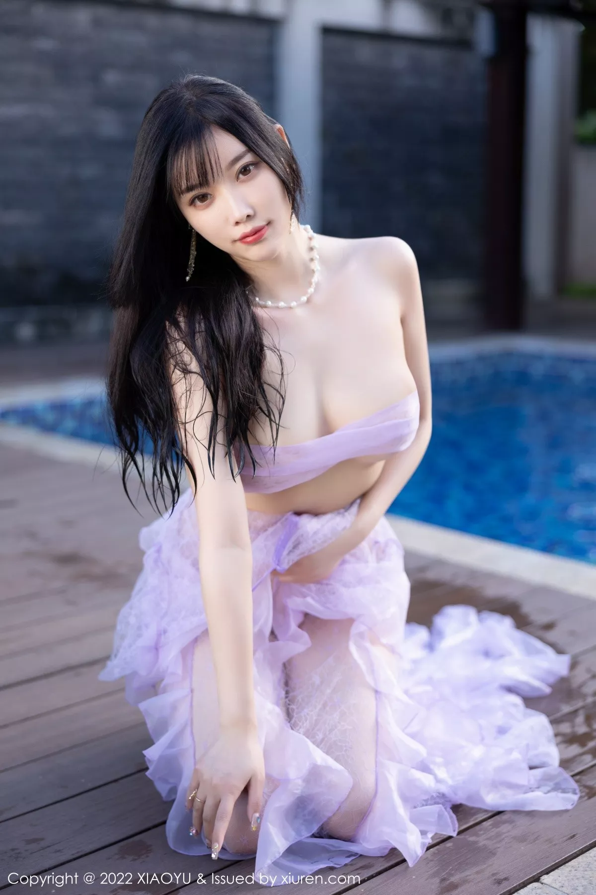 秀人集.com_[XiaoYu画语界]Vol.816_女神杨晨晨Yome海南旅拍户外泳池轻透长裙秀完美身材诱惑写真83P