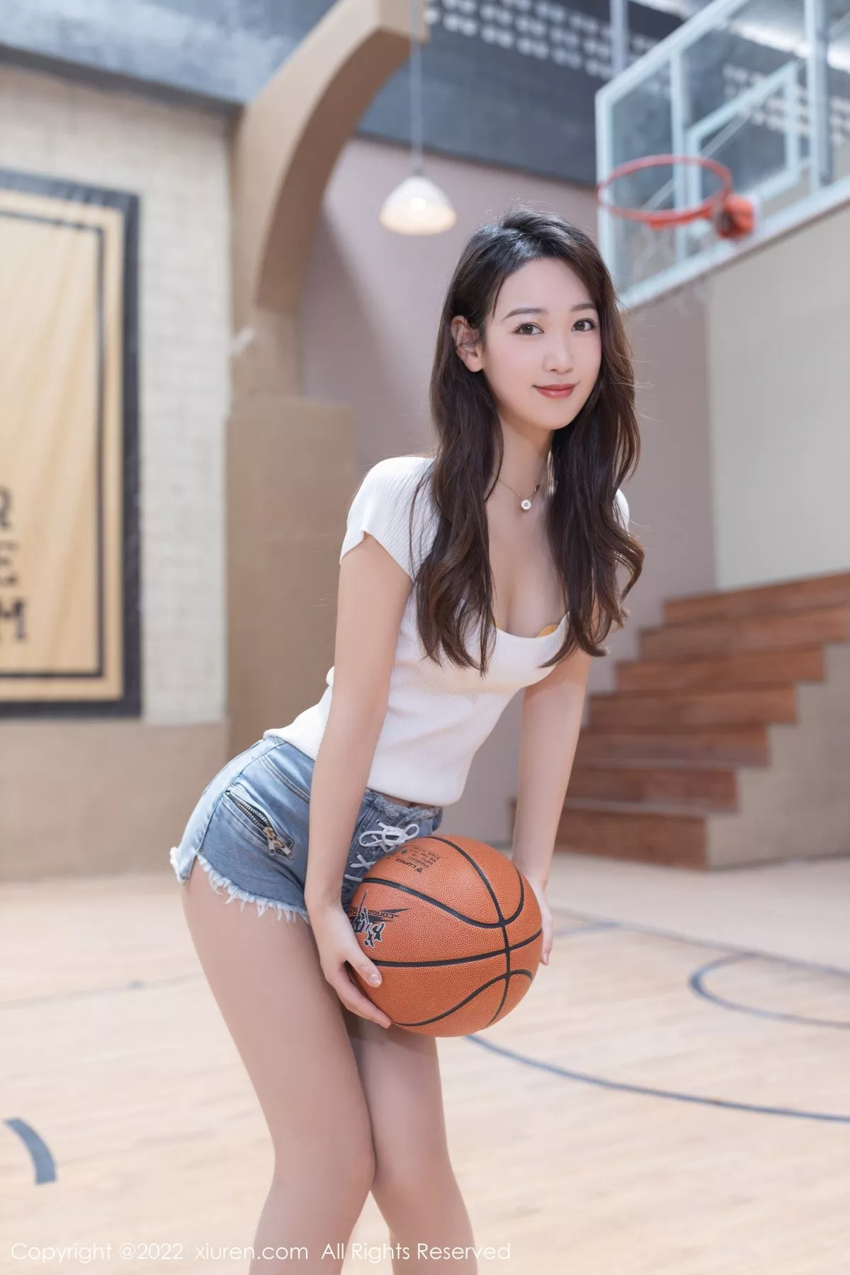 秀人集.com_[XiuRen秀人网]No.5258_模特唐安琪广州-云南旅拍篮球宝贝装扮黄色蕾丝内衣诱惑写真80P