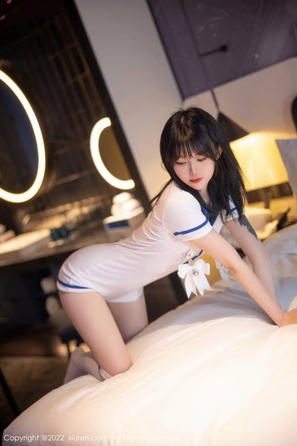 秀人集.com_[XiuRen秀人网]No.5291_模特奶瓶性感白色水手服饰配白色长袜秀苗条身材迷人美腿写真88P