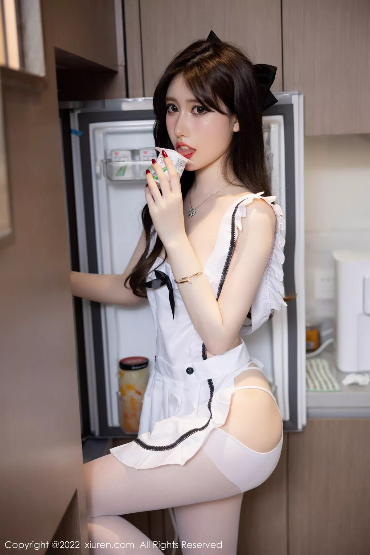 秀人集.com_[XiuRen秀人网]No.5306_模特美桃酱海南心愿旅拍粉色收身衣+私房白色女仆性感迷人写真73P