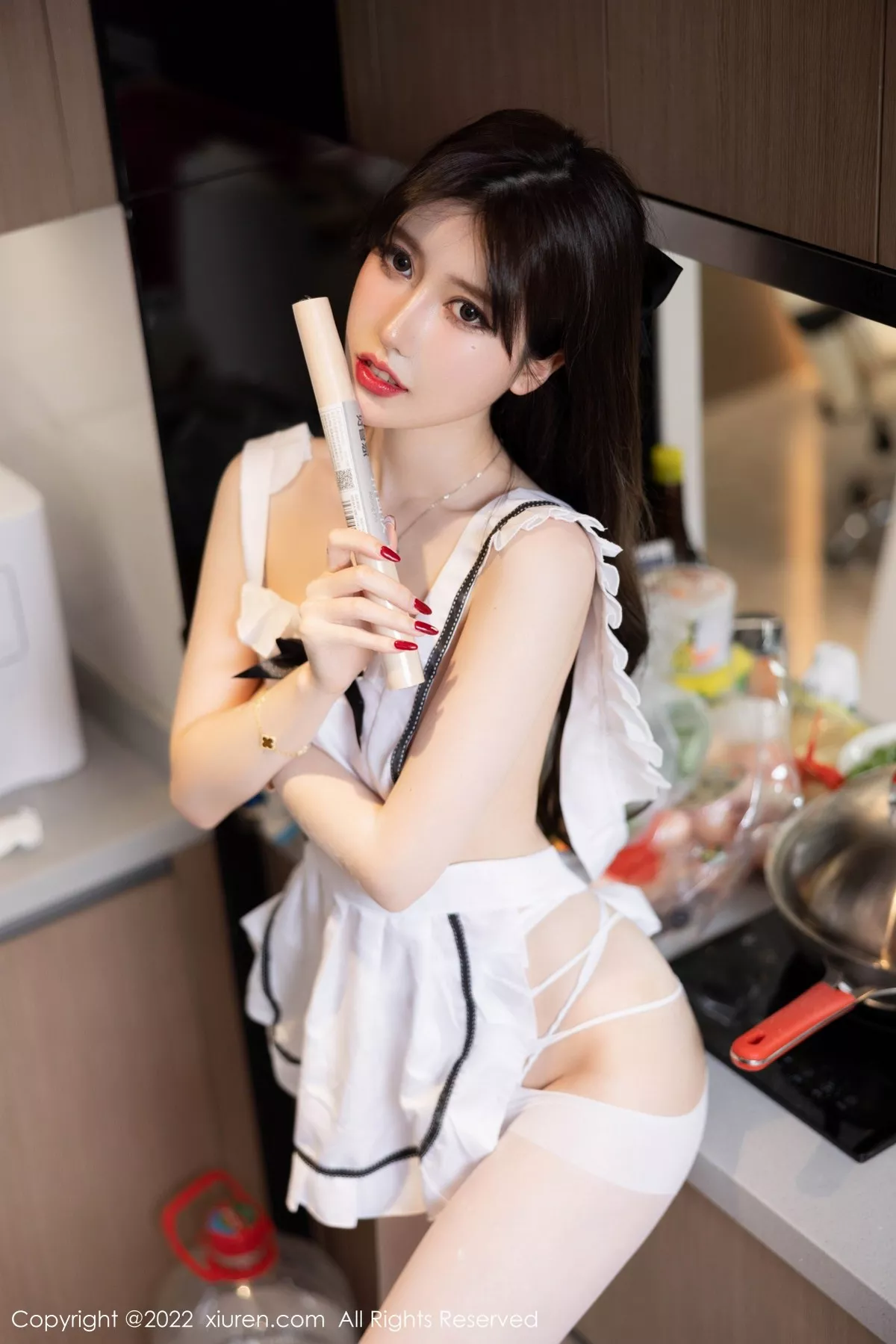 秀人集.com_[XiuRen秀人网]No.5306_模特美桃酱海南心愿旅拍粉色收身衣+私房白色女仆性感迷人写真73P