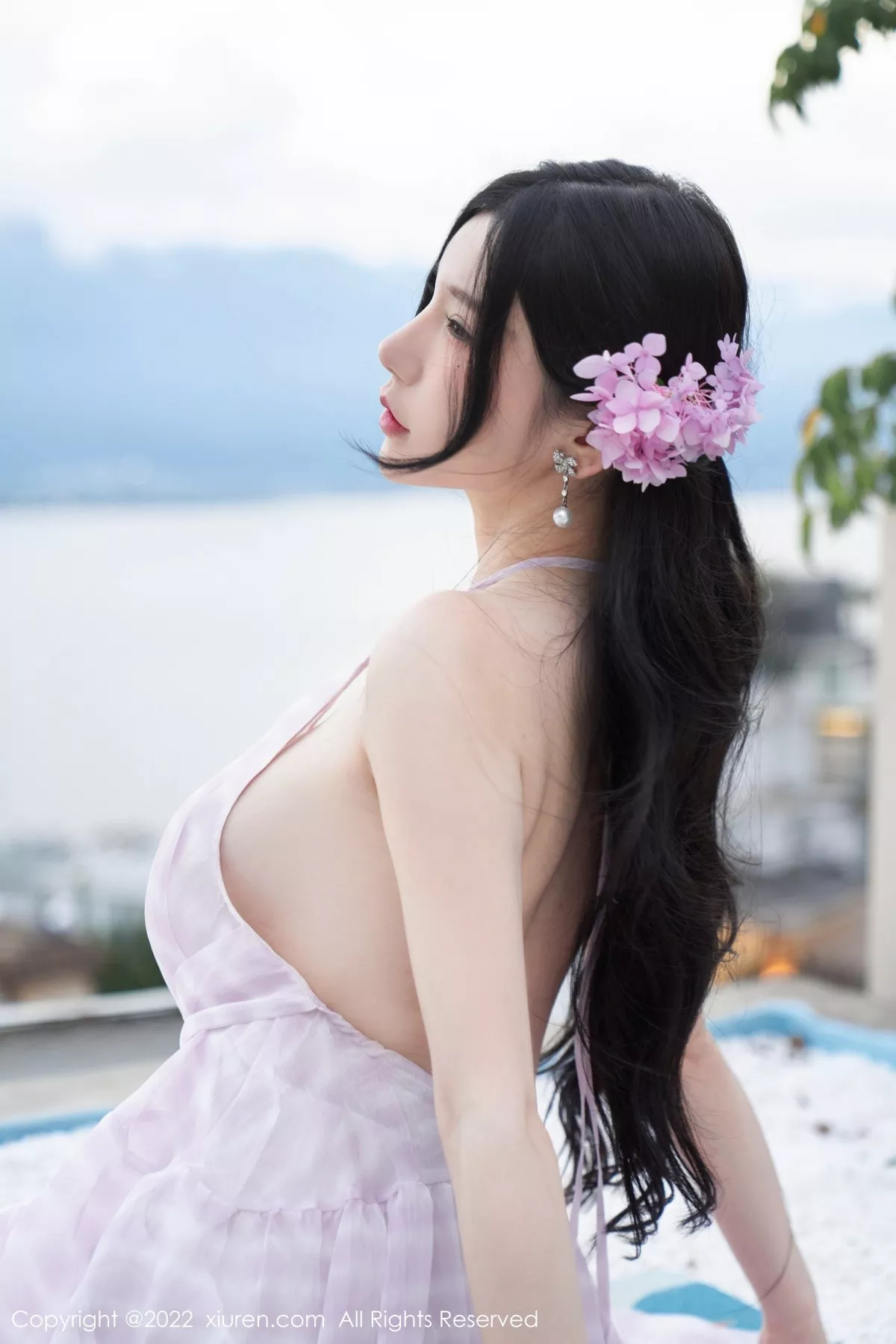 秀人集.com_[XiuRen秀人网]No.5207_女神周于希Sally心愿旅拍脱连衣长裙露性感白色网纱内衣诱惑写真79P