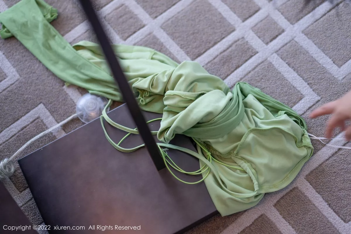 秀人集.com_[XiuRen秀人网]No.5357_女神刘钰儿私房性感绿色连衣裙配超薄无内肉丝惹火诱惑写真81P