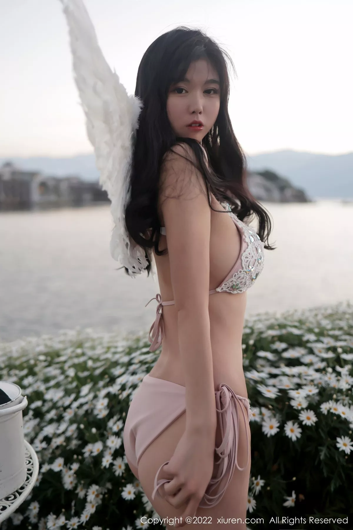 秀人集.com_[XiuRen秀人网]No.5363_模特李雅柔户外+室内天使翅膀配性感比基尼秀高挑身材诱惑写真54P