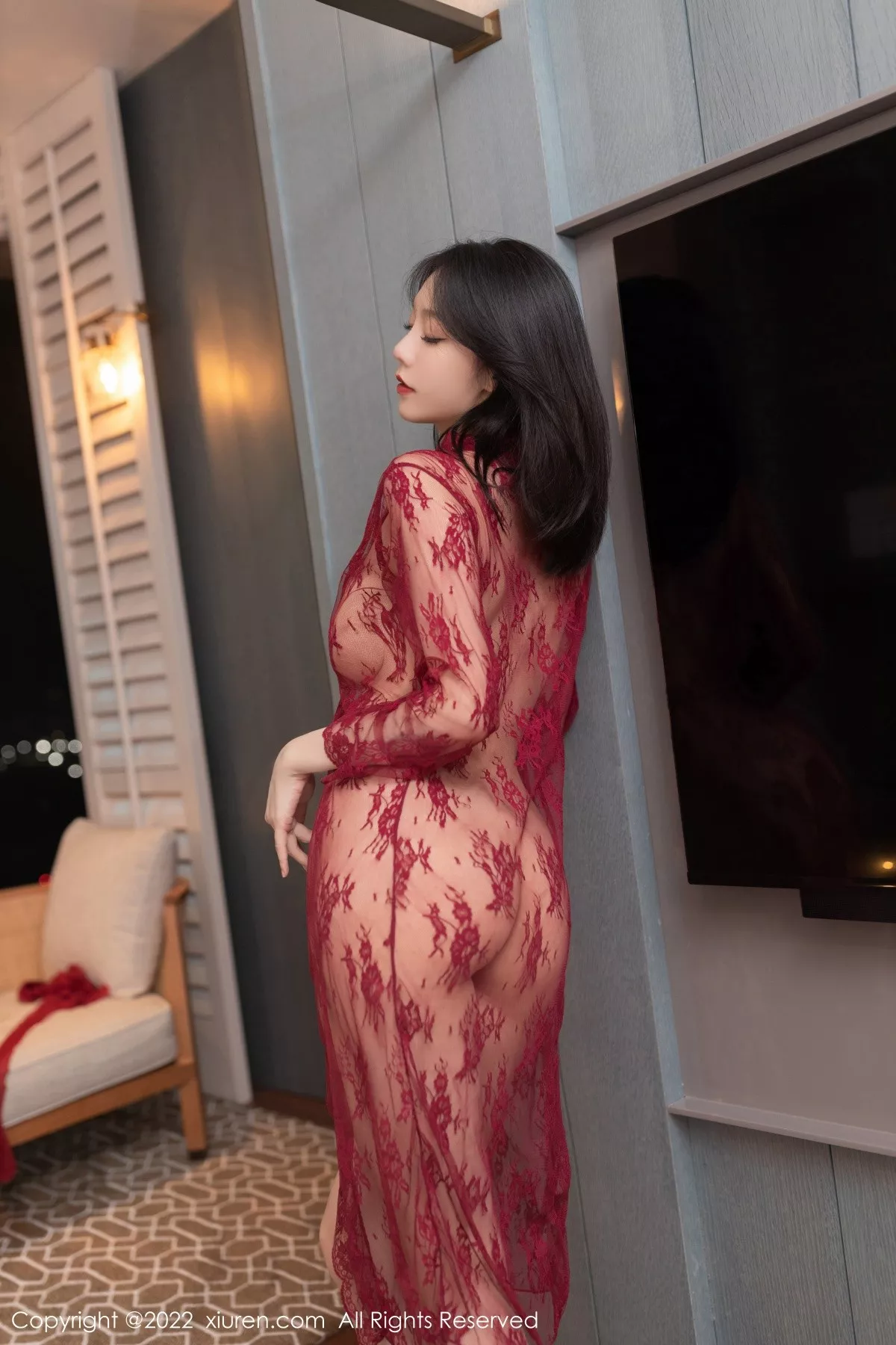 秀人集.com_[XiuRen秀人网]No.5371_模特安然anran云南旅拍红色轻透情趣服配蕾丝袜撩人诱惑写真85P