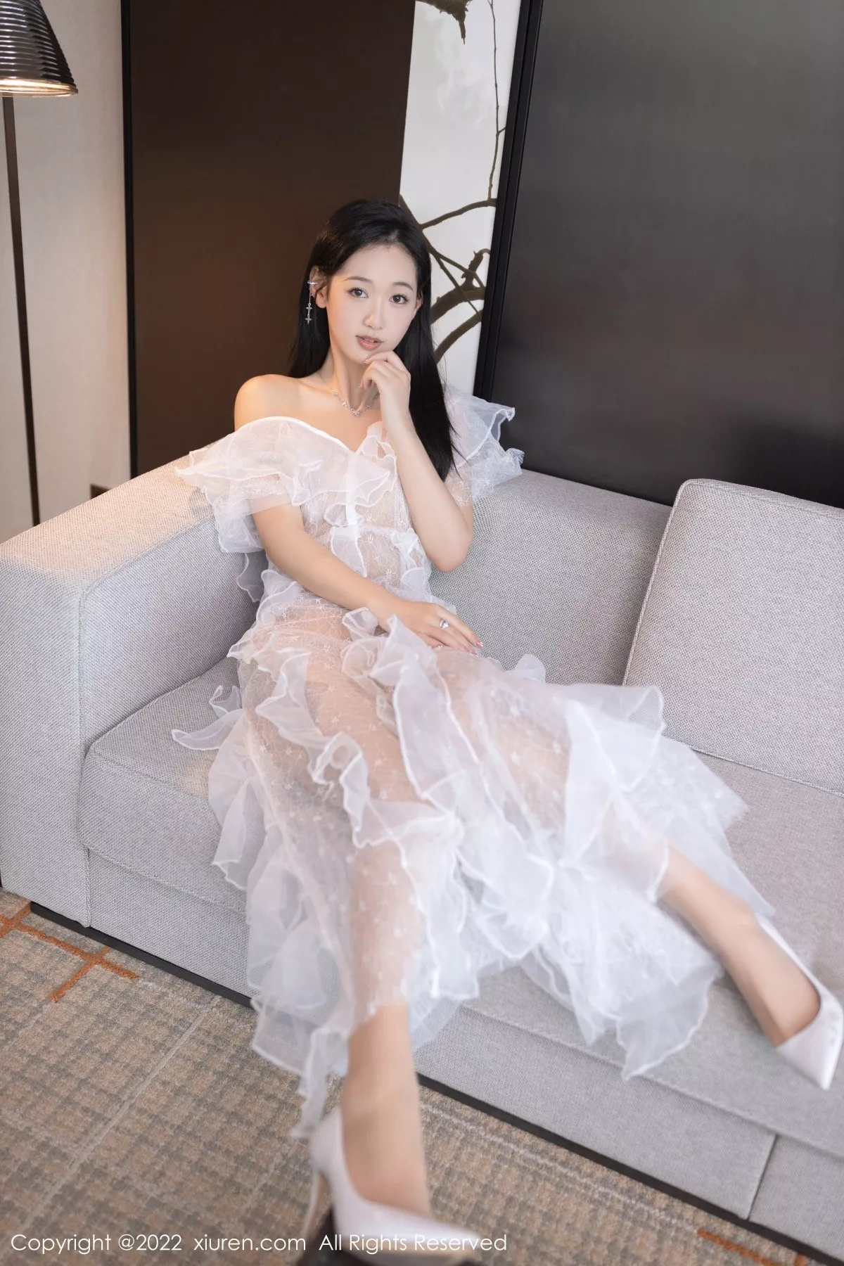 秀人集.com_[XiuRen秀人网]No.5380_模特唐安琪性感真空白色轻透婚纱裙透视秀火辣身材诱惑写真73P
