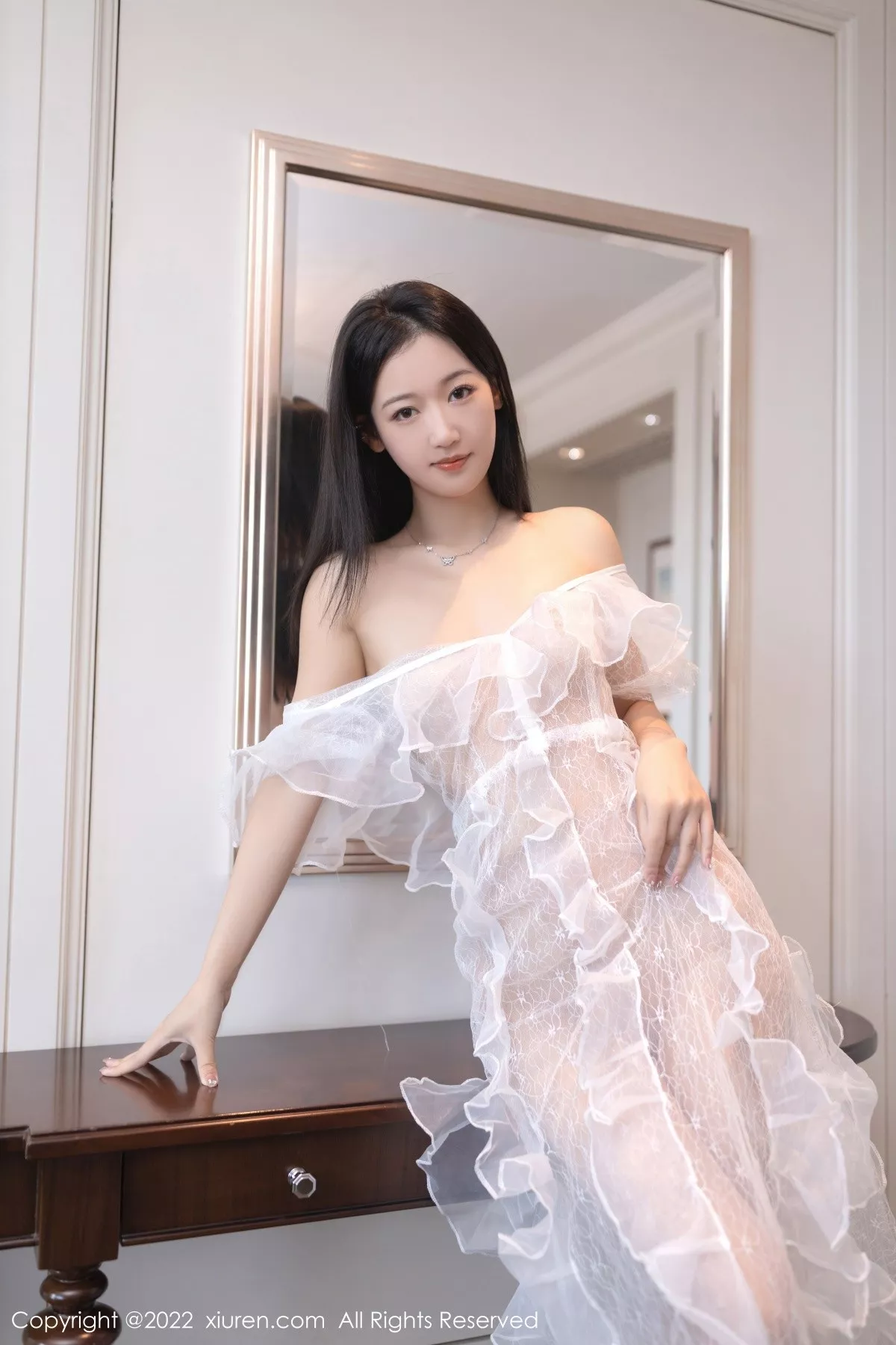 秀人集.com_[XiuRen秀人网]No.5380_模特唐安琪性感真空白色轻透婚纱裙透视秀火辣身材诱惑写真73P