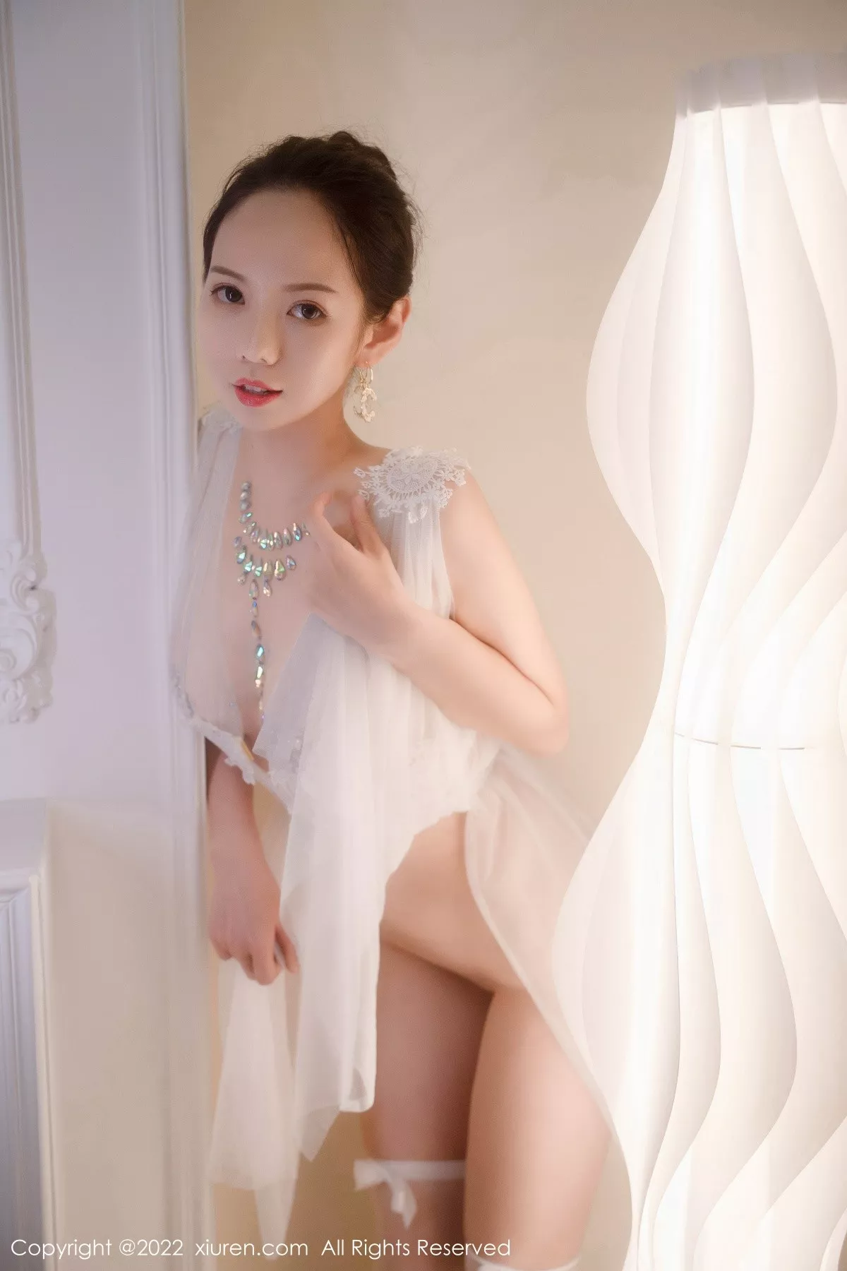 秀人集.com_[XiuRen秀人网]No.5434_模特大美妞儿私房透视薄纱露情趣镶钻服饰秀火辣身材诱惑写真62P