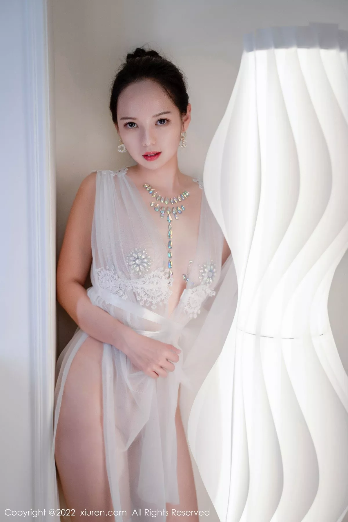 秀人集.com_[XiuRen秀人网]No.5434_模特大美妞儿私房透视薄纱露情趣镶钻服饰秀火辣身材诱惑写真62P