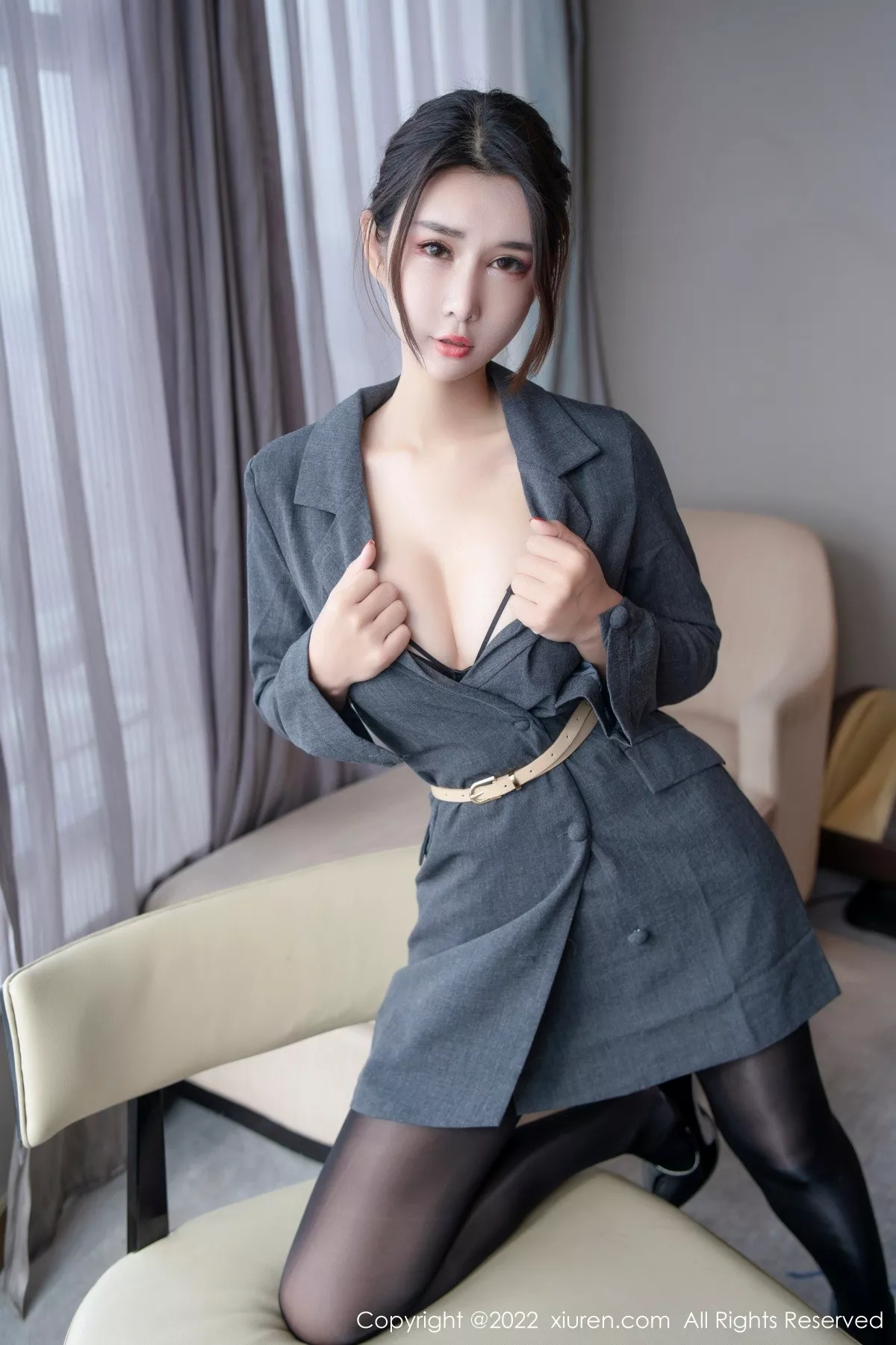 秀人集.com_[XiuRen秀人网]No.5332_模特夏沫沫tifa私房半脱露黑色连体丝袜秀完美身材撩人诱惑写真66P