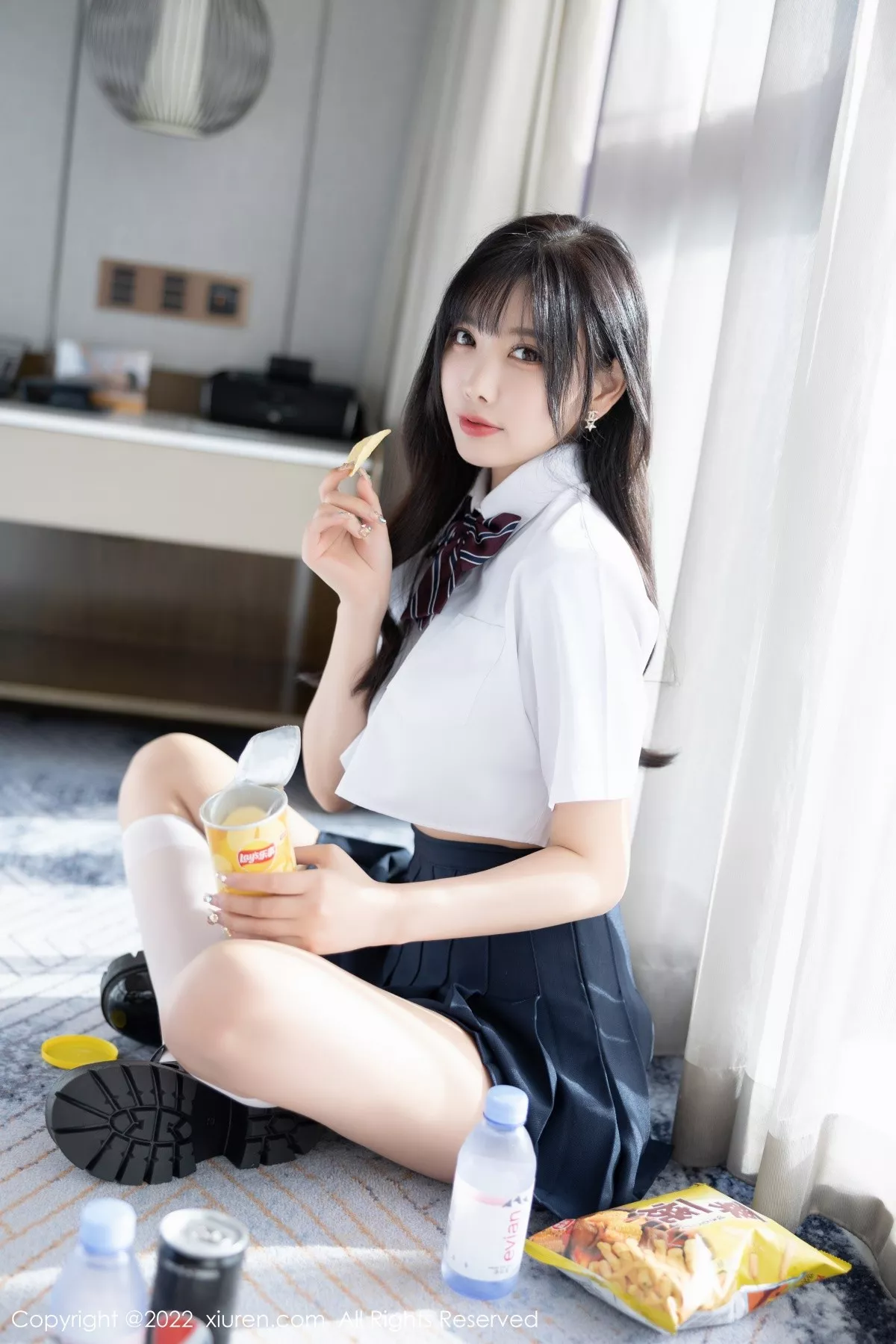 秀人集.com_[XiuRen秀人网]No.5338_女神杨晨晨Yome清爽学妹制服露蕾丝内衣秀完美身材诱惑写真82P