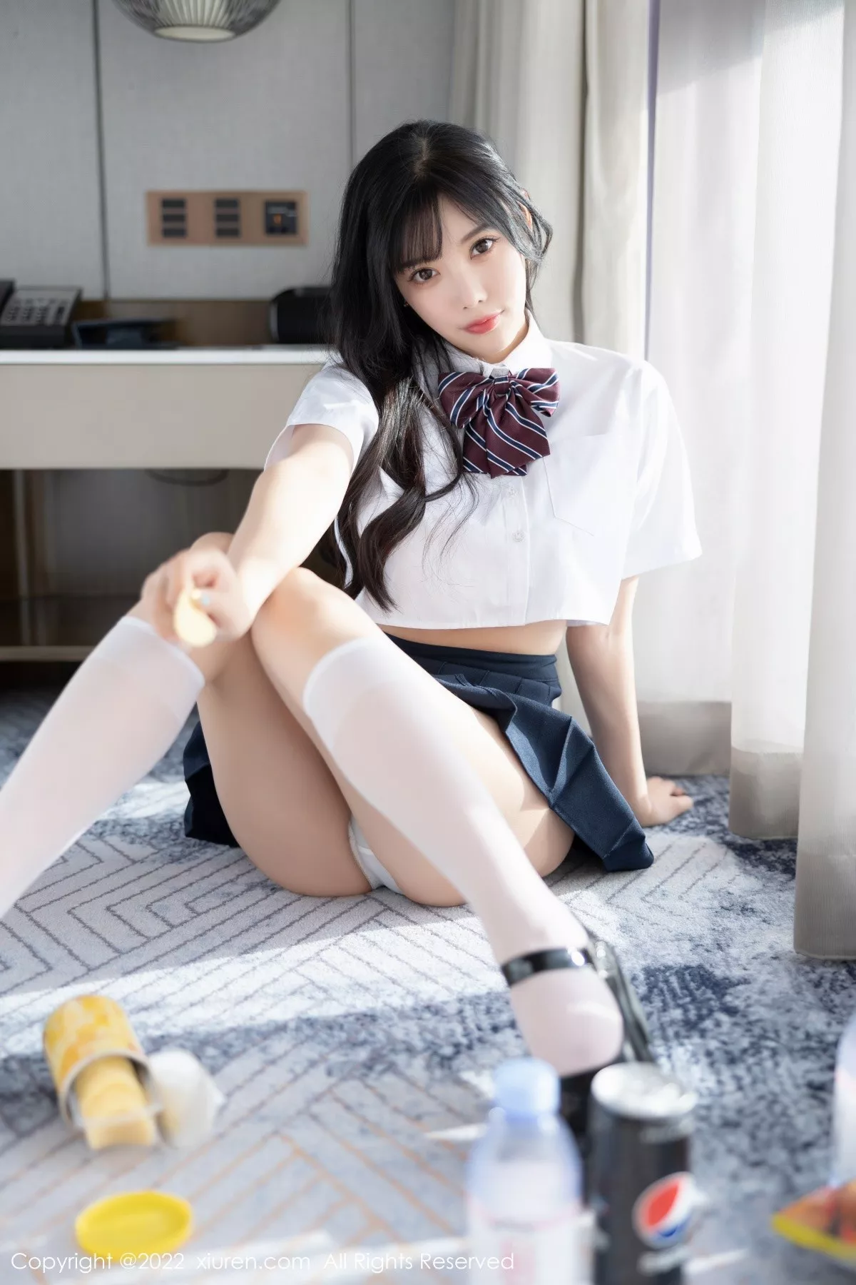 秀人集.com_[XiuRen秀人网]No.5338_女神杨晨晨Yome清爽学妹制服露蕾丝内衣秀完美身材诱惑写真82P